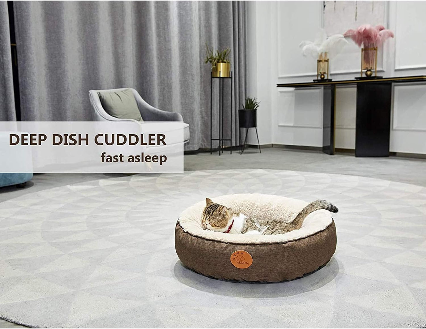 Large Round Machine Washable Cat Bed