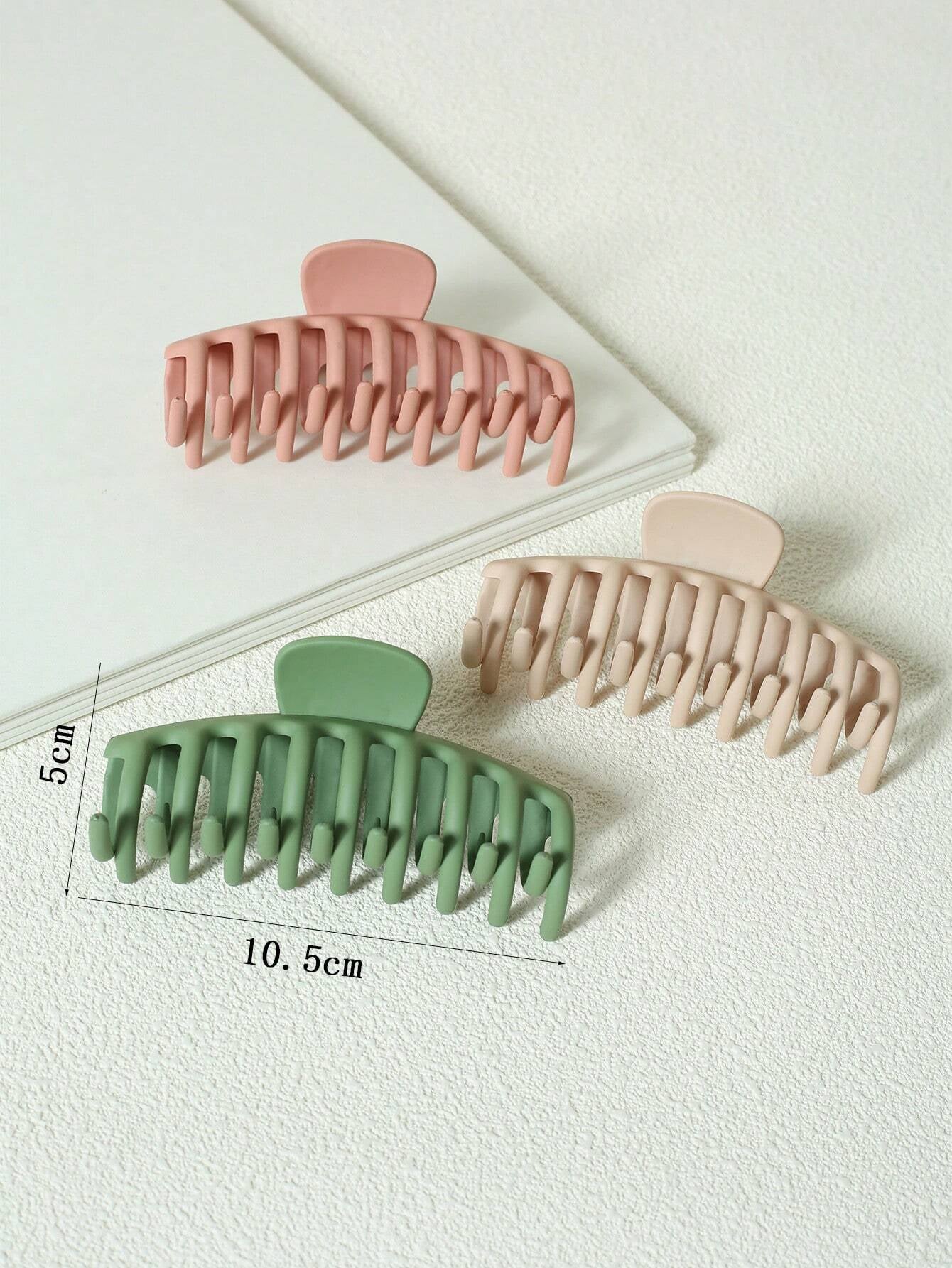 5Pcs Solid Hair Claw 