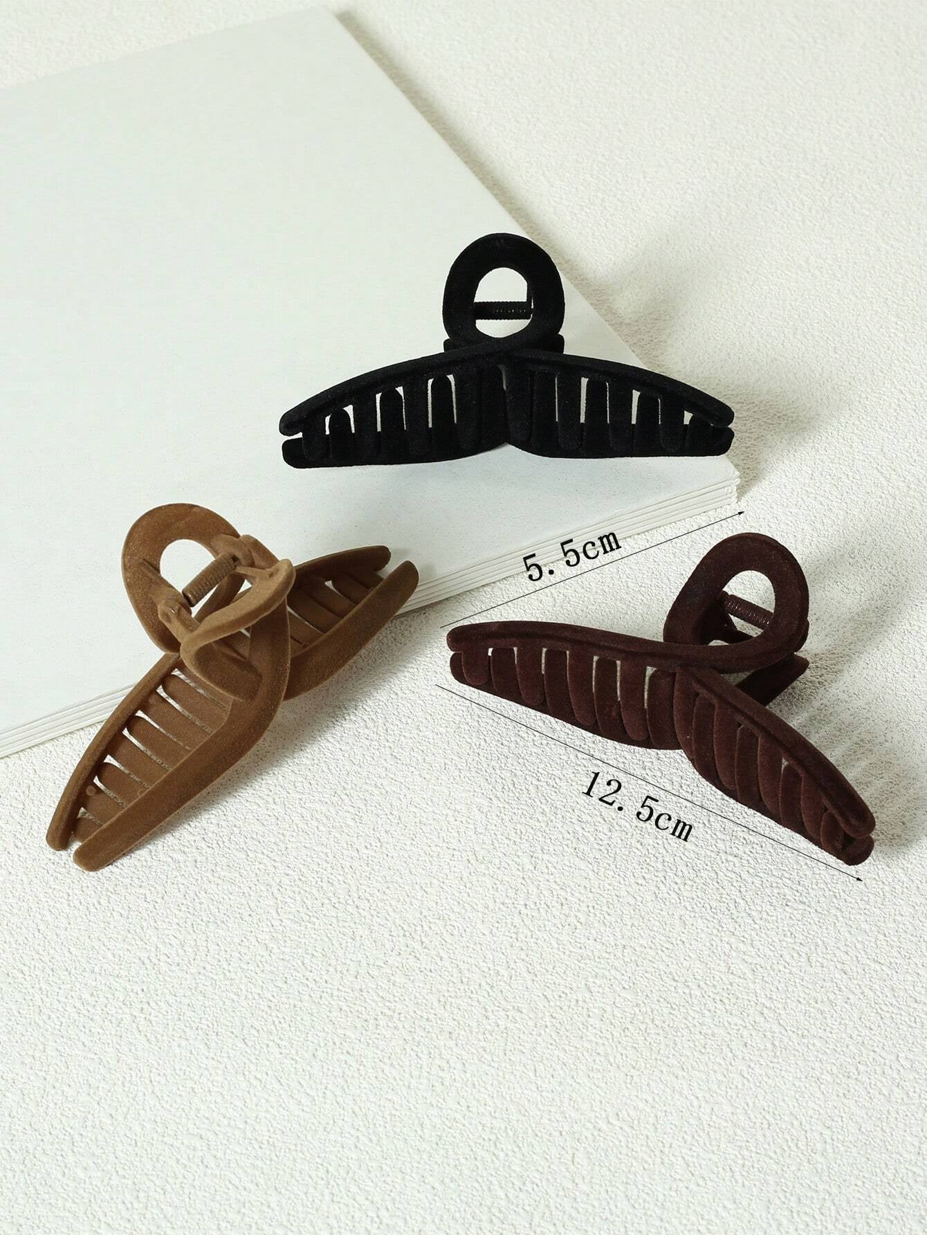 5Pcs Solid Hair Claw 