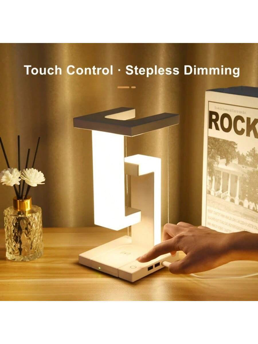 Novel Suspended Light with Detachable Wireless Charger, Can Charge phones Wirelessly or with USB