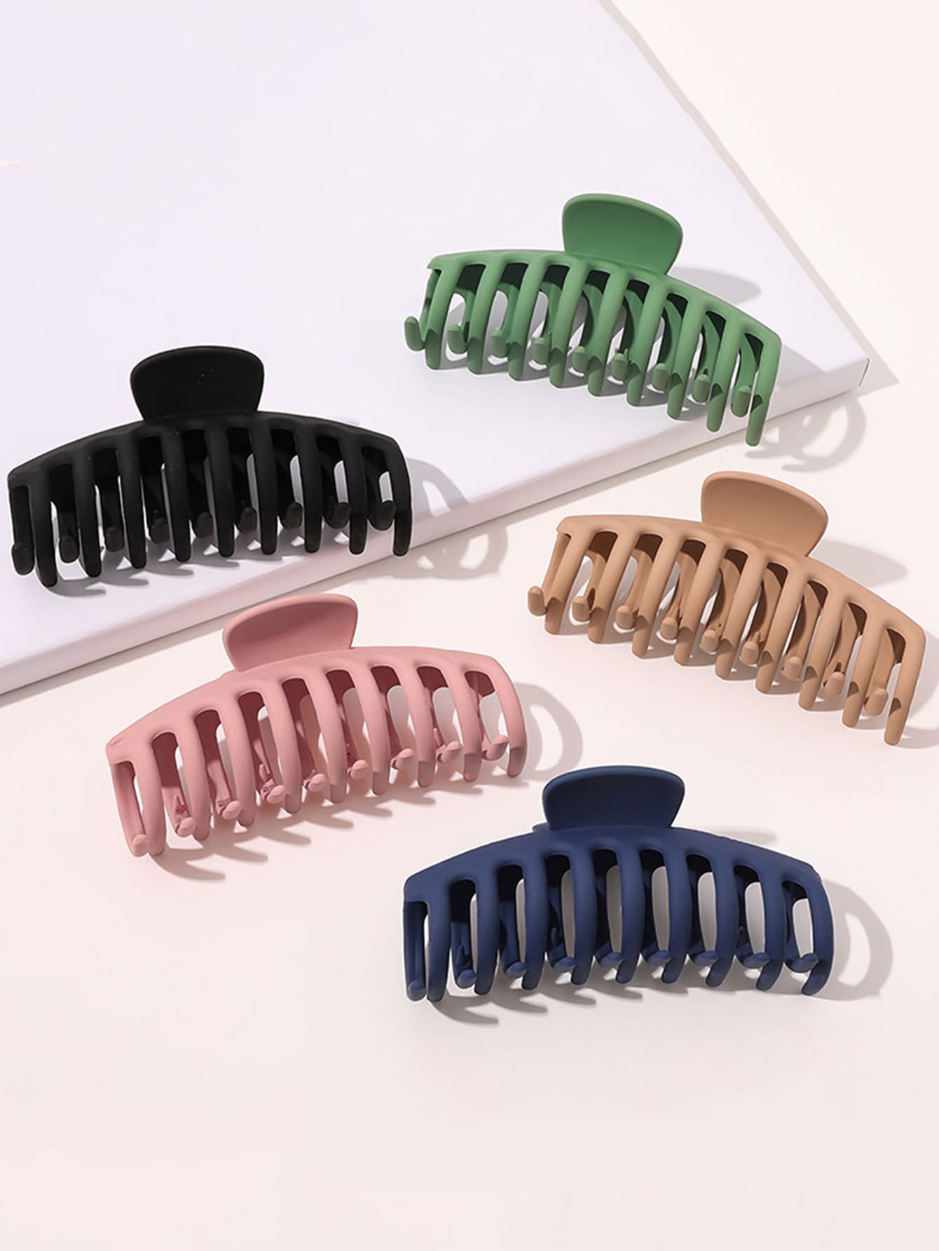 5Pcs Solid Hair Claw 