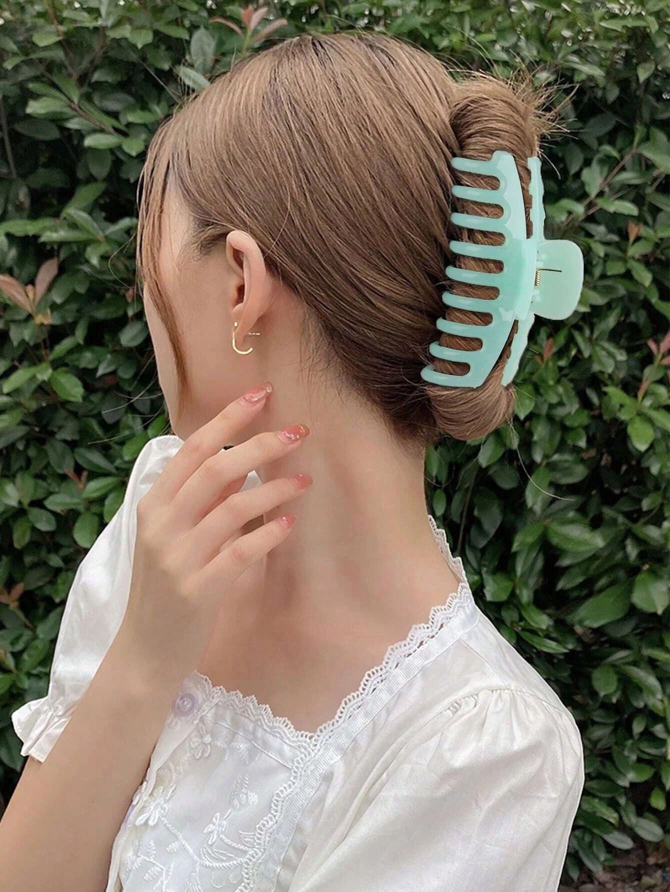 5Pcs Solid Hair Claw 