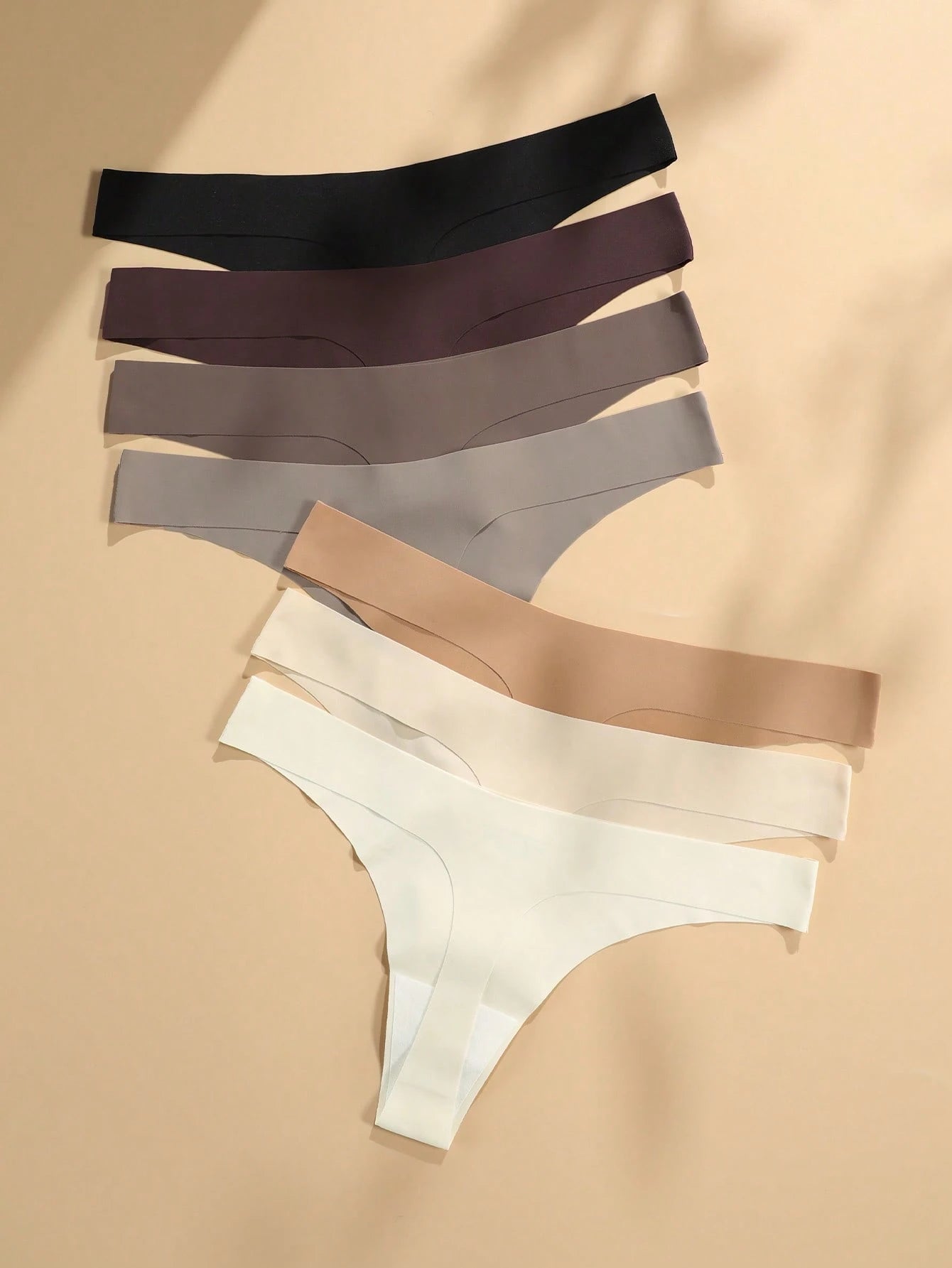 7Pack Neutral Color Thongs