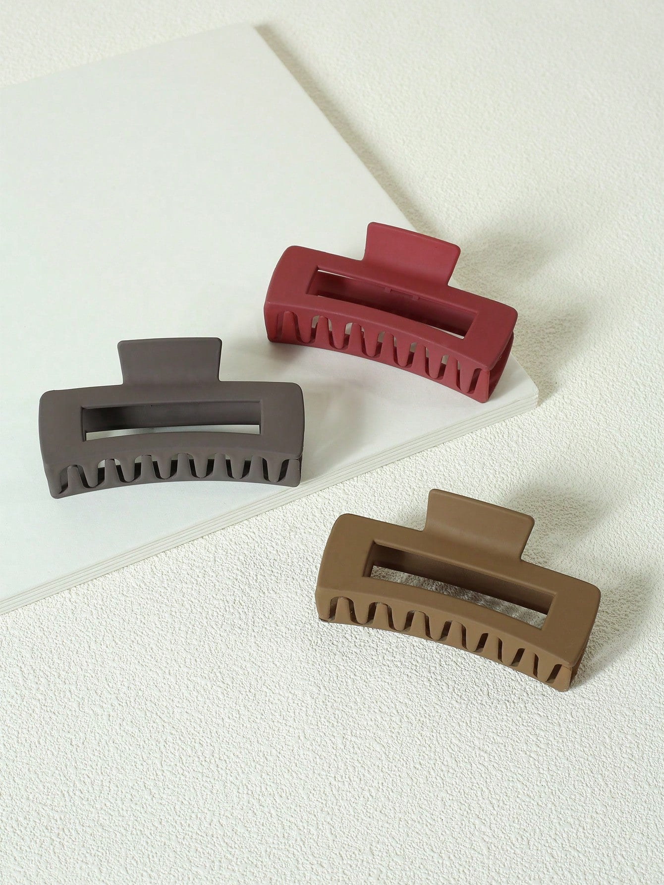 5Pcs Solid Hair Claw 