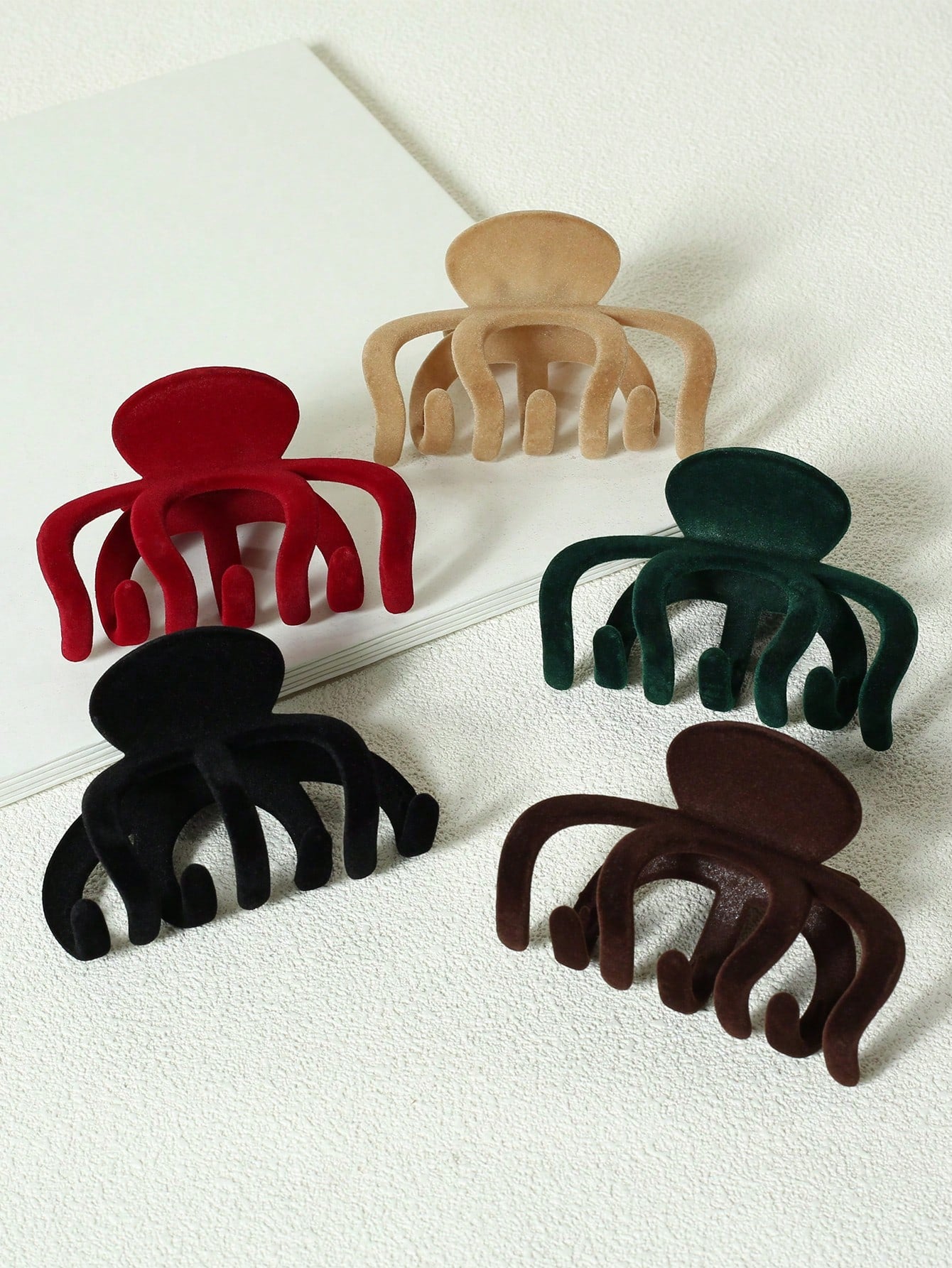 5Pcs Solid Hair Claw 