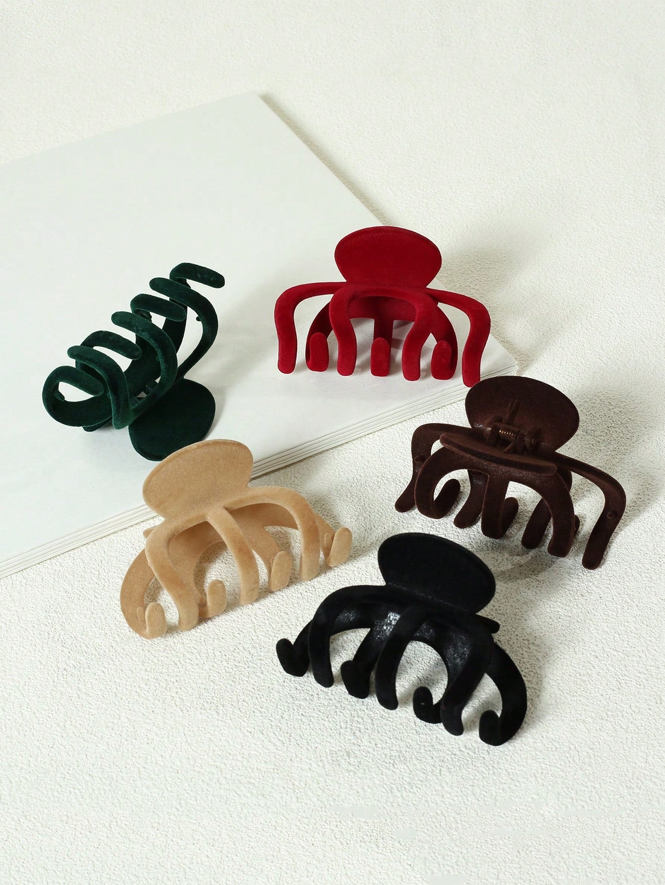 5Pcs Solid Hair Claw 