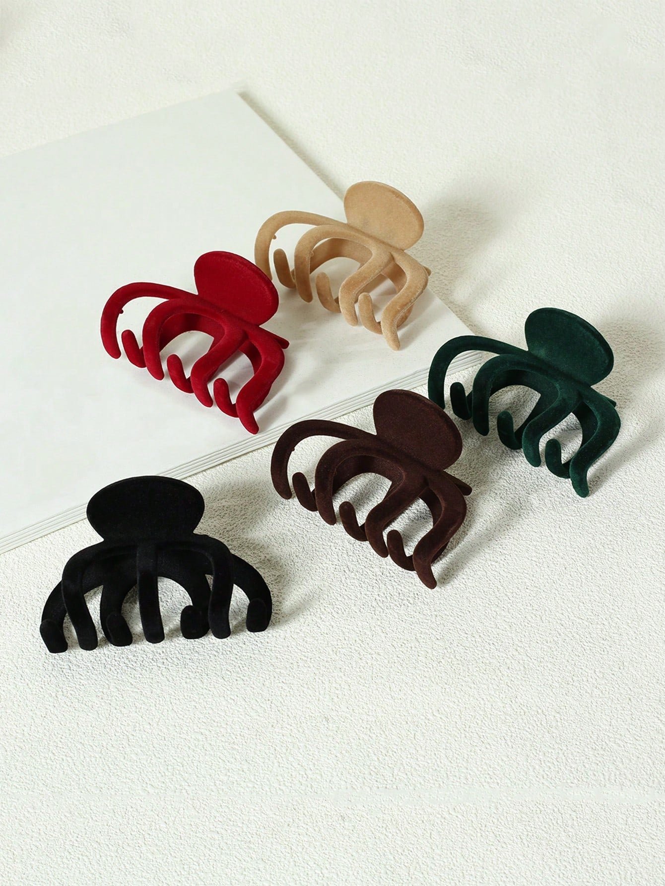 5Pcs Solid Hair Claw 
