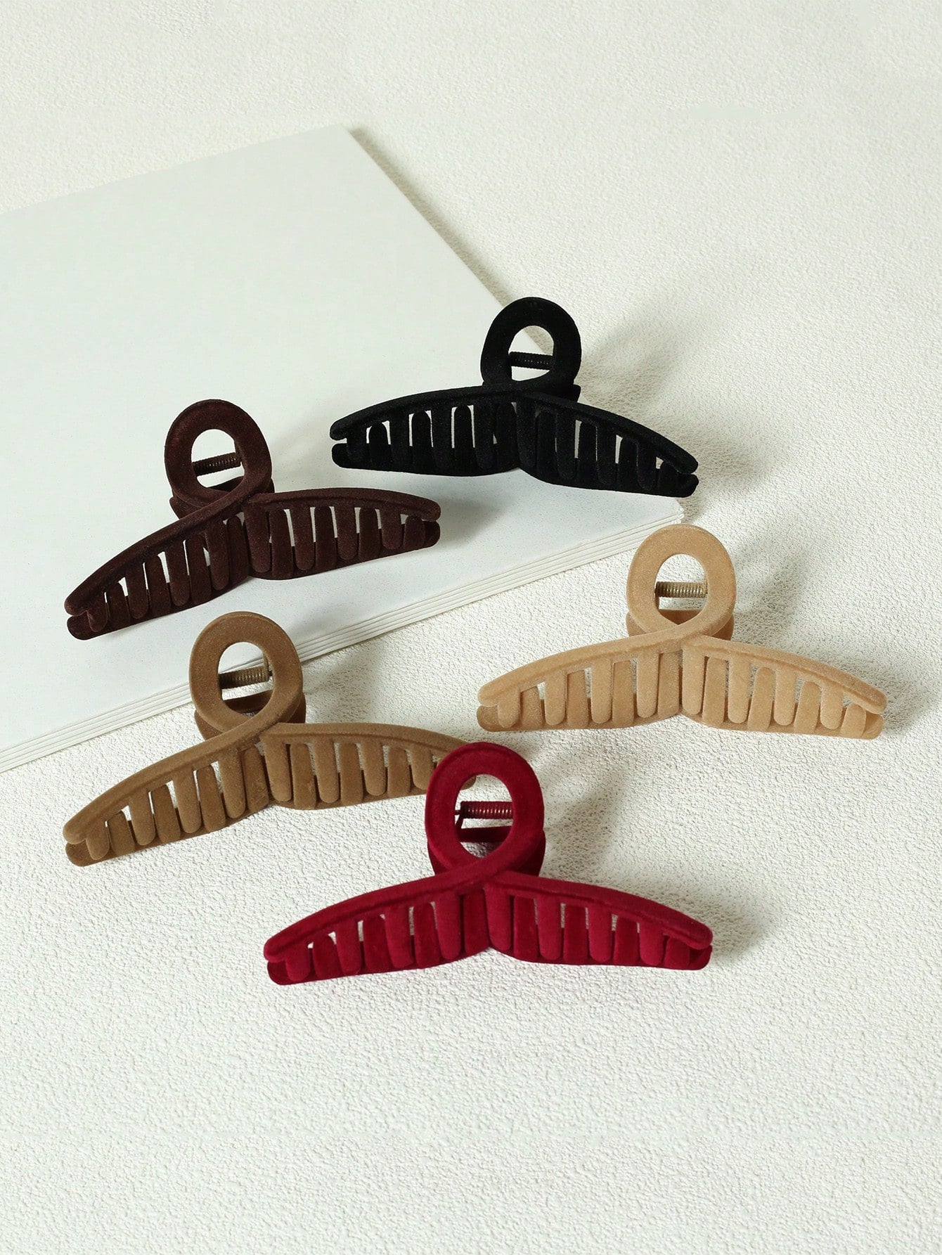 5Pcs Solid Hair Claw 