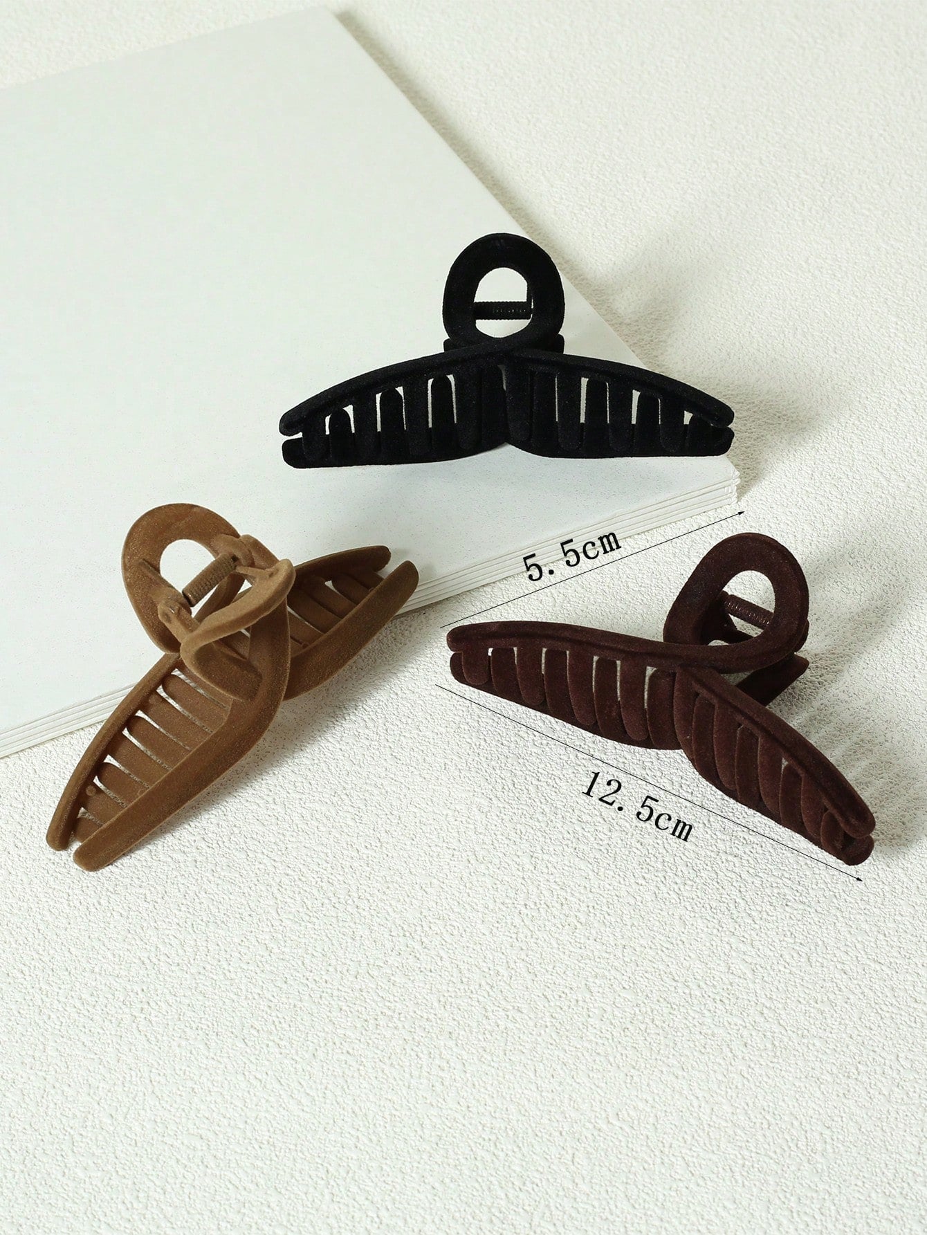 5Pcs Solid Hair Claw 