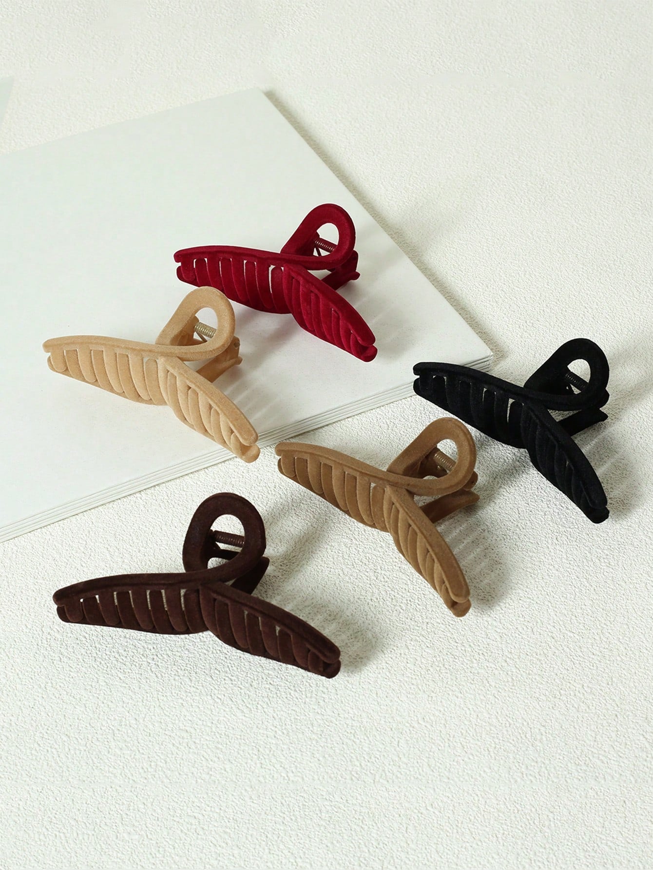 5Pcs Solid Hair Claw 
