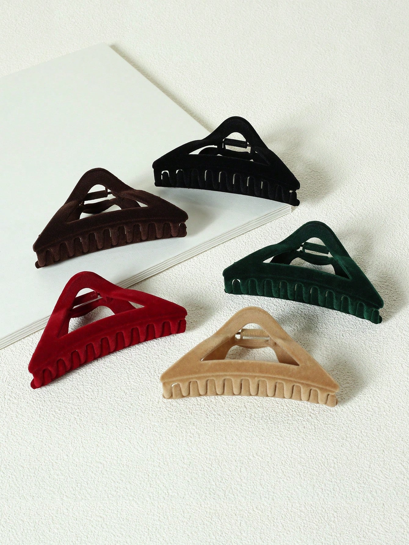 5Pcs Solid Hair Claw 