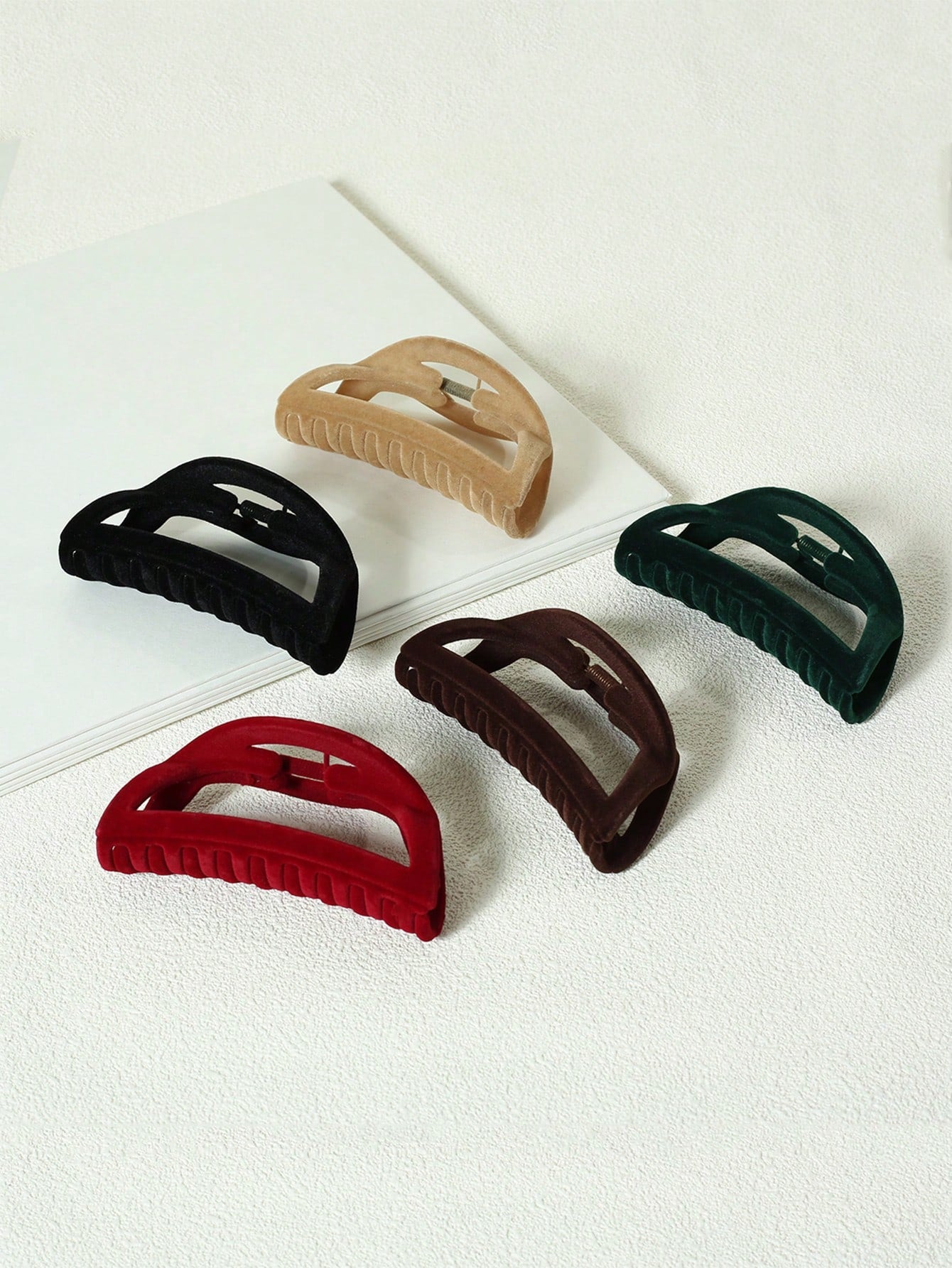 5Pcs Solid Hair Claw 