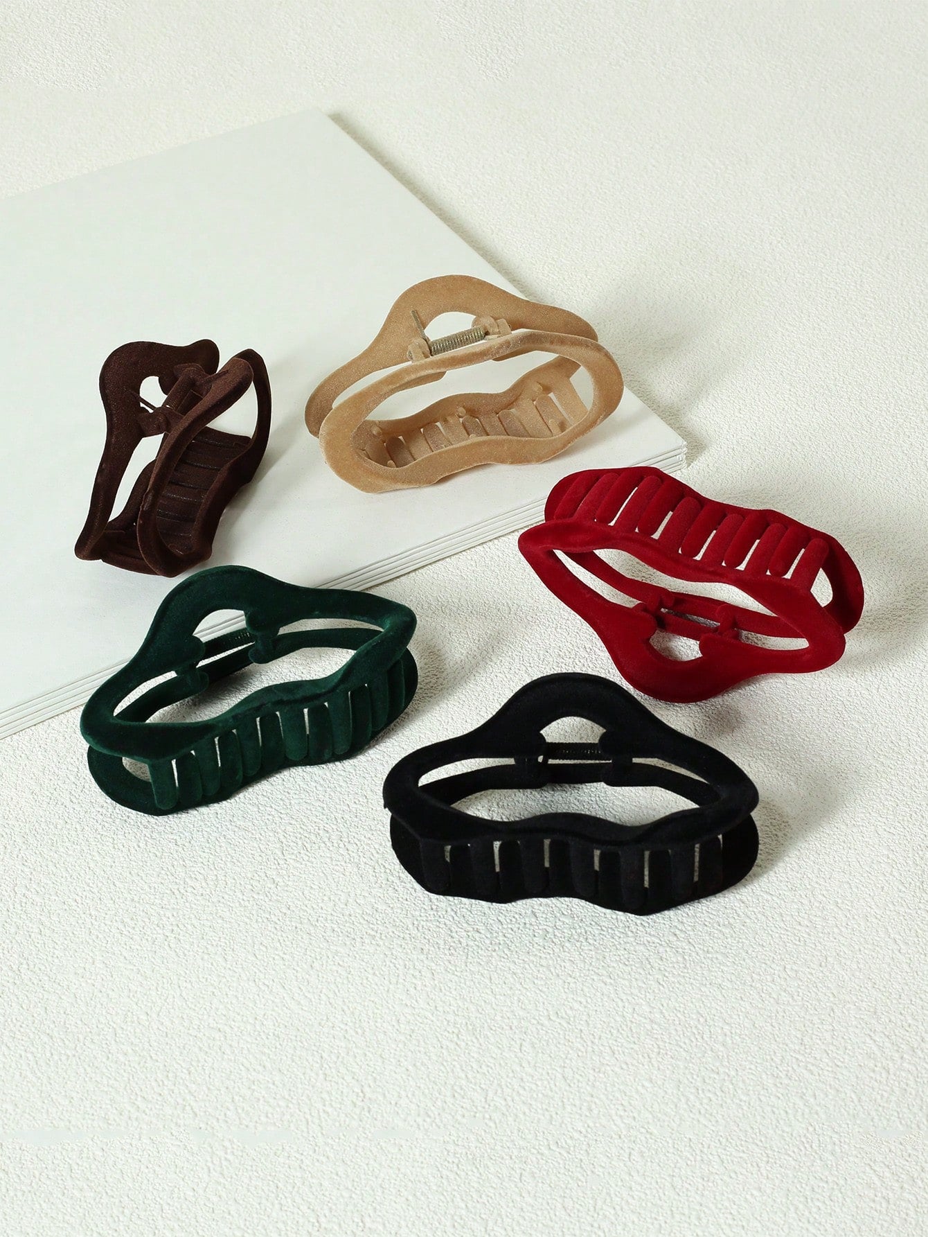 5Pcs Solid Hair Claw 