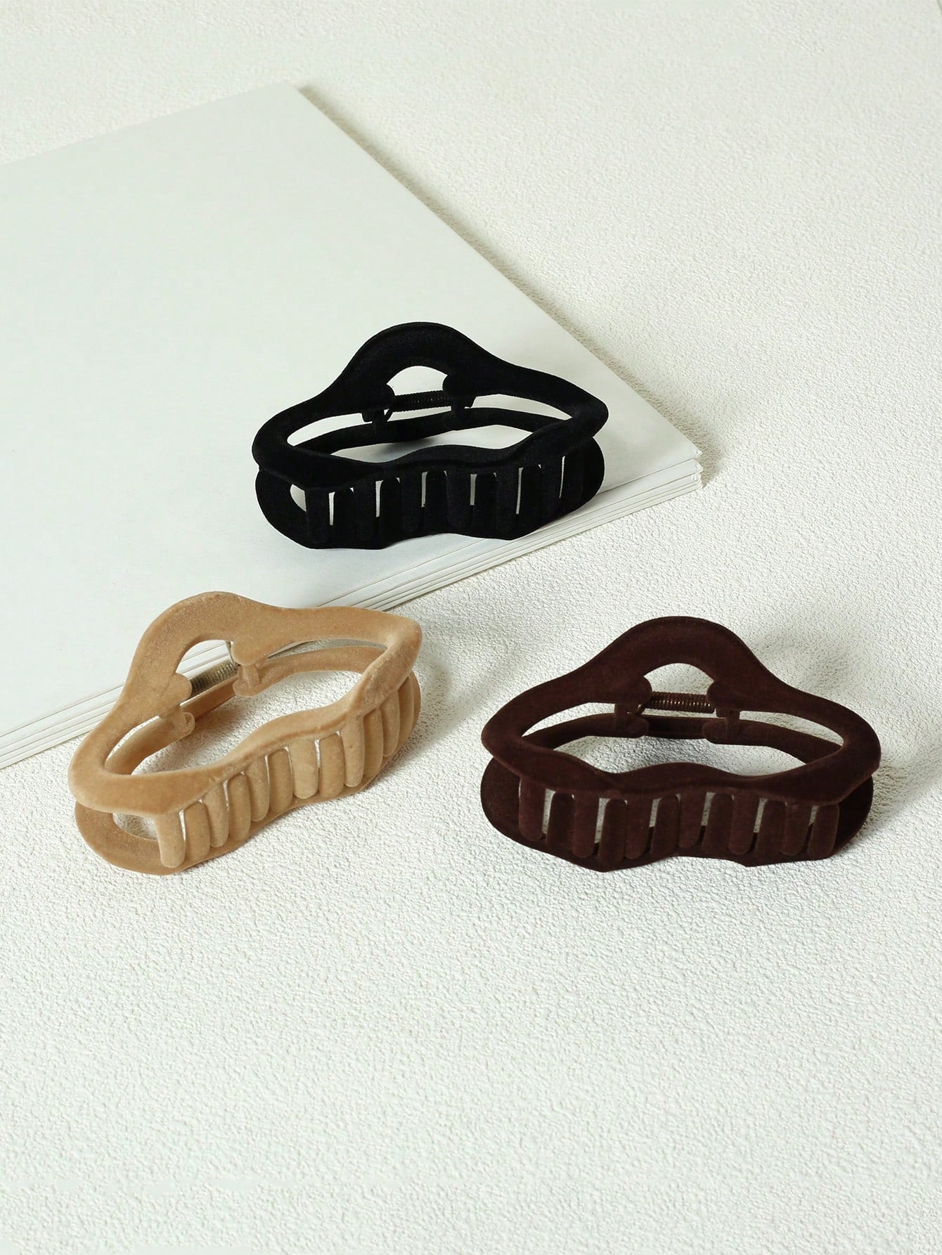 5Pcs Solid Hair Claw 