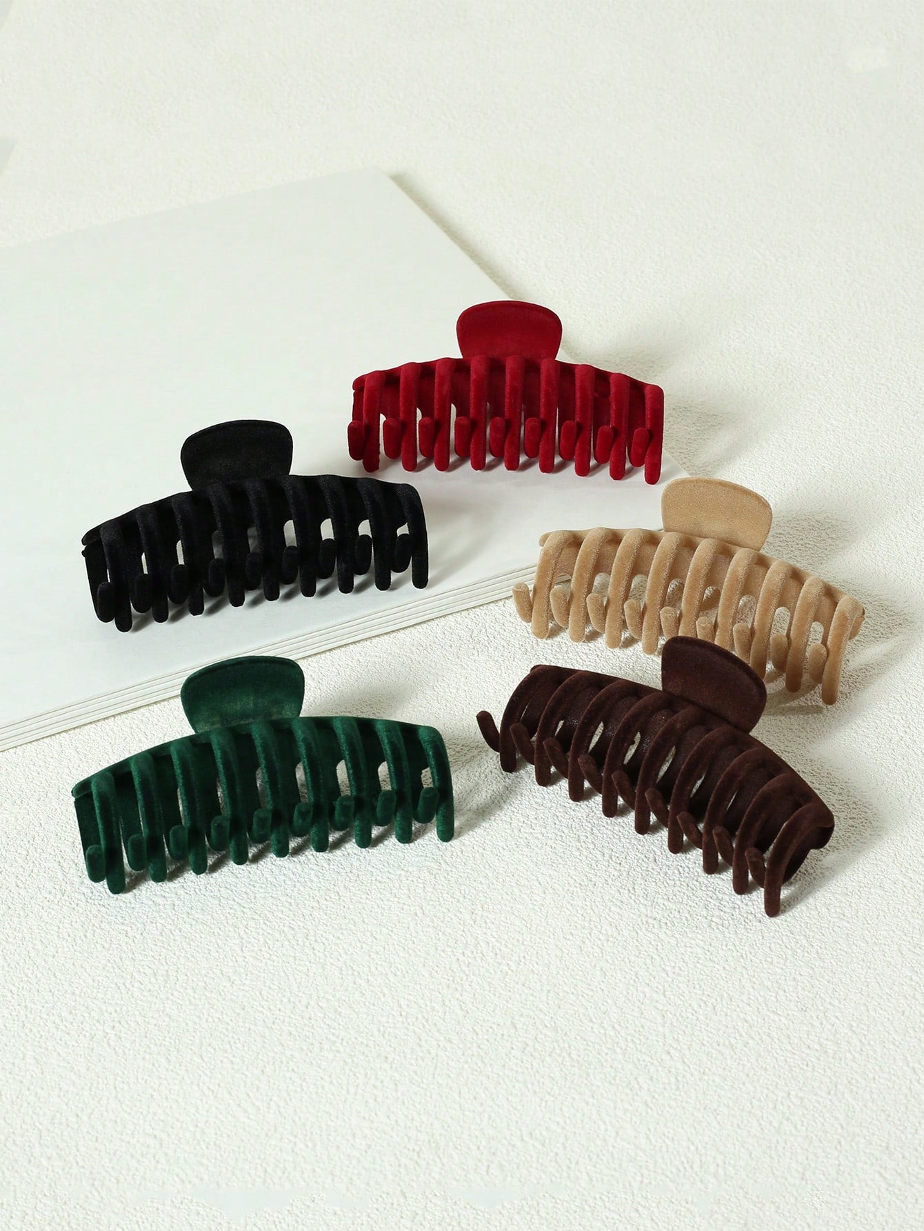 5Pcs Solid Hair Claw 
