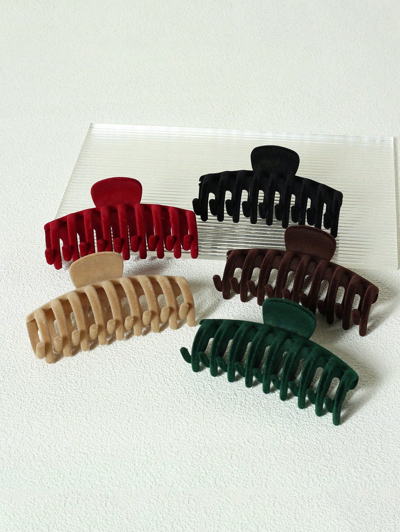 5Pcs Solid Hair Claw 