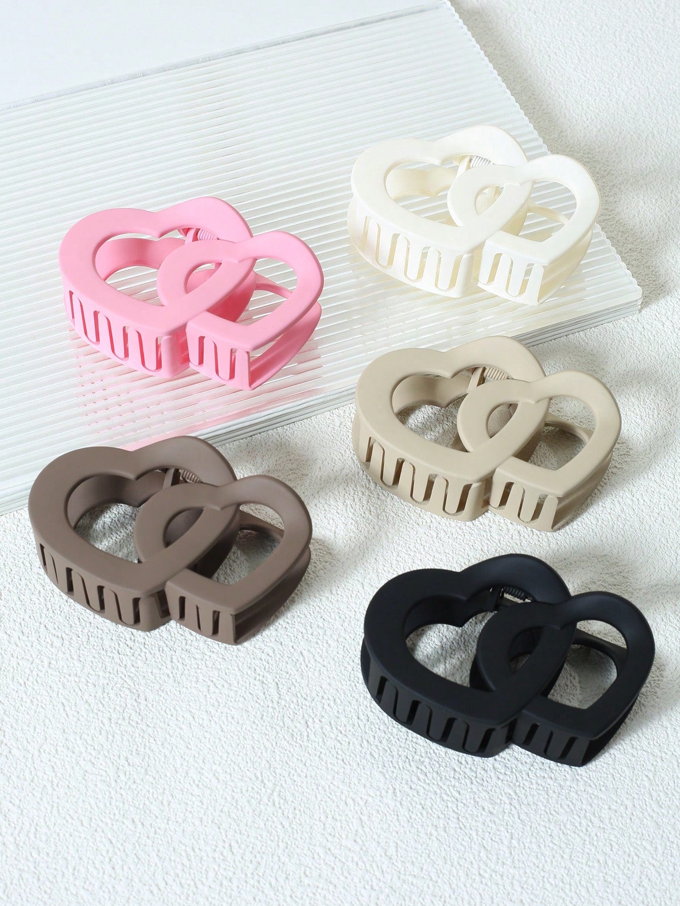 5Pcs Solid Hair Claw 