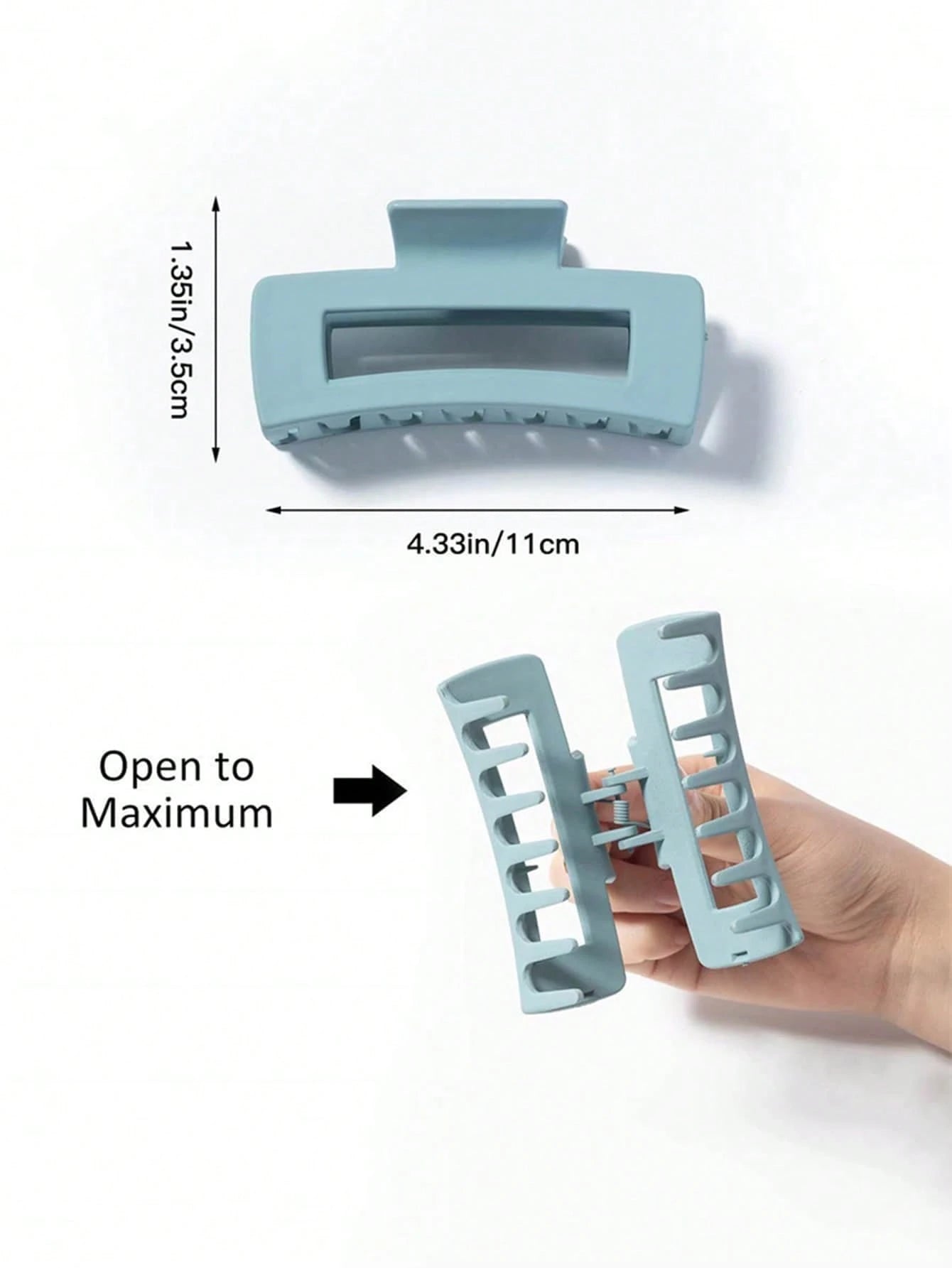 5Pcs Solid Hair Claw 