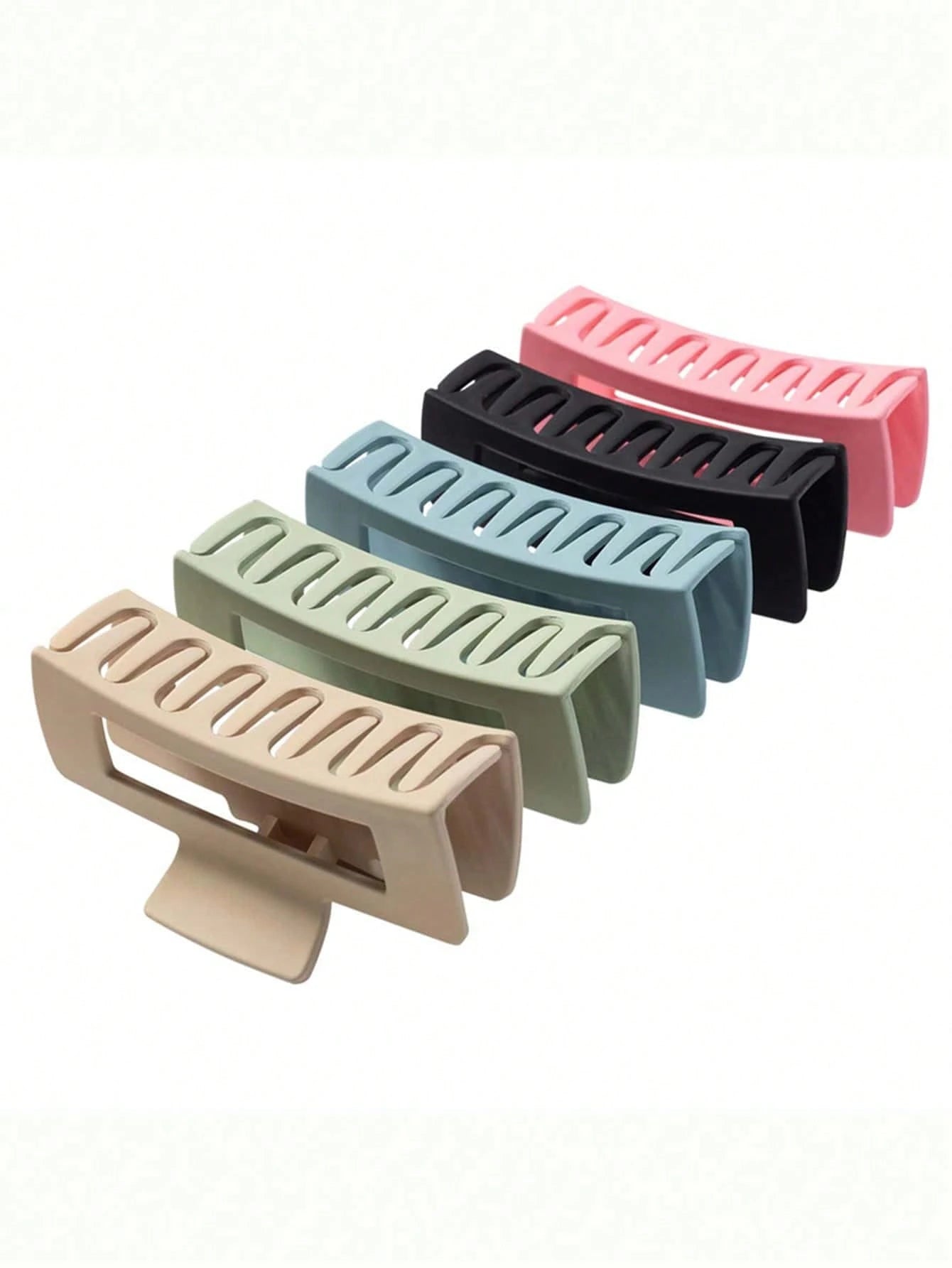 5Pcs Solid Hair Claw 