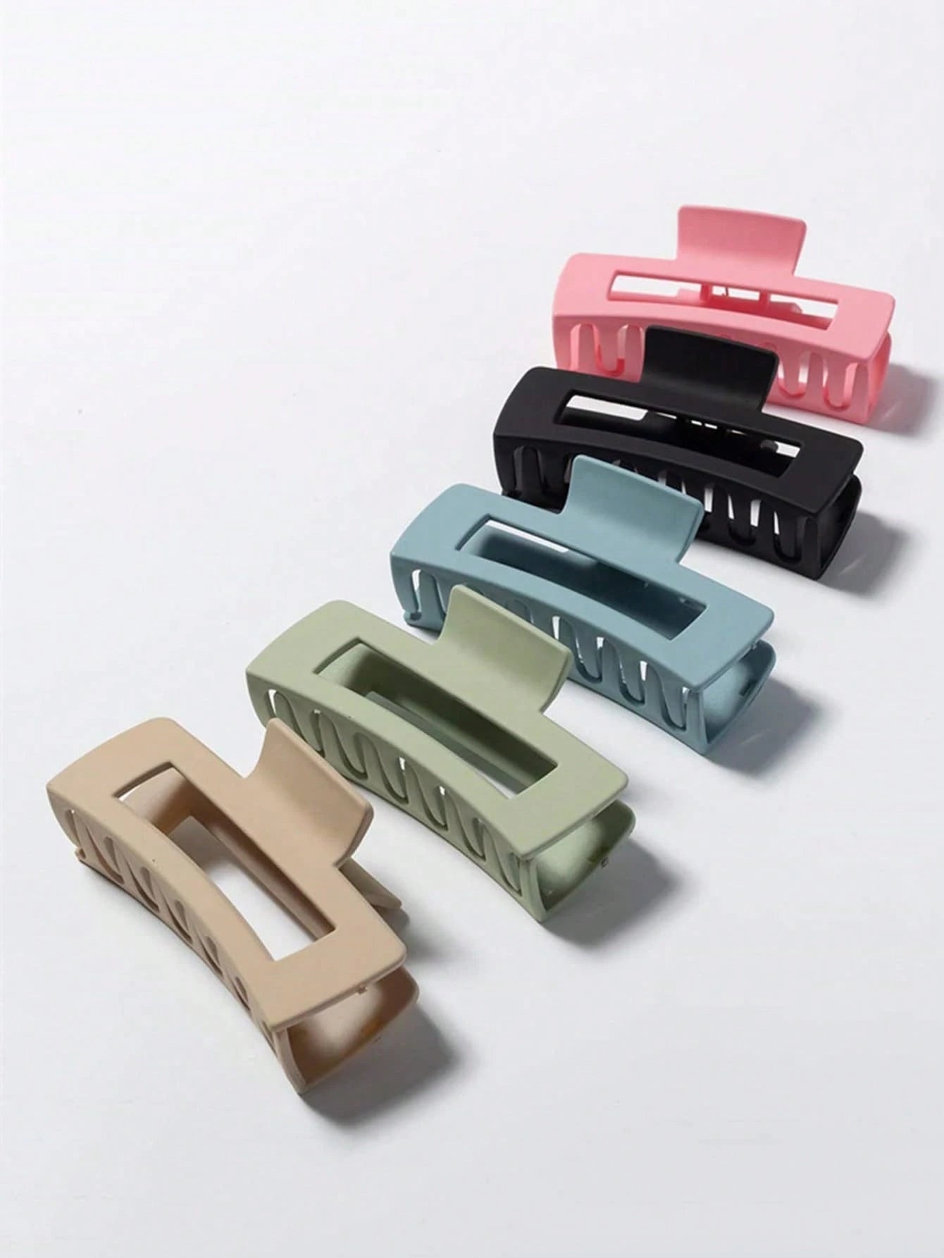 5Pcs Solid Hair Claw 