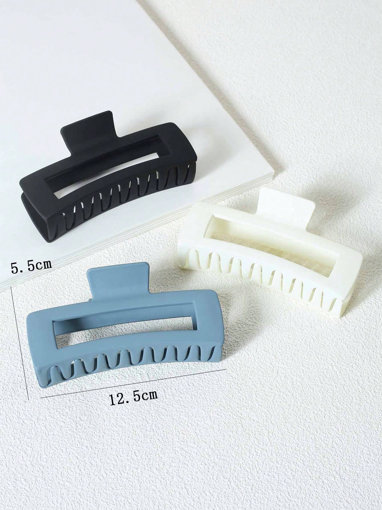 5Pcs Solid Hair Claw 