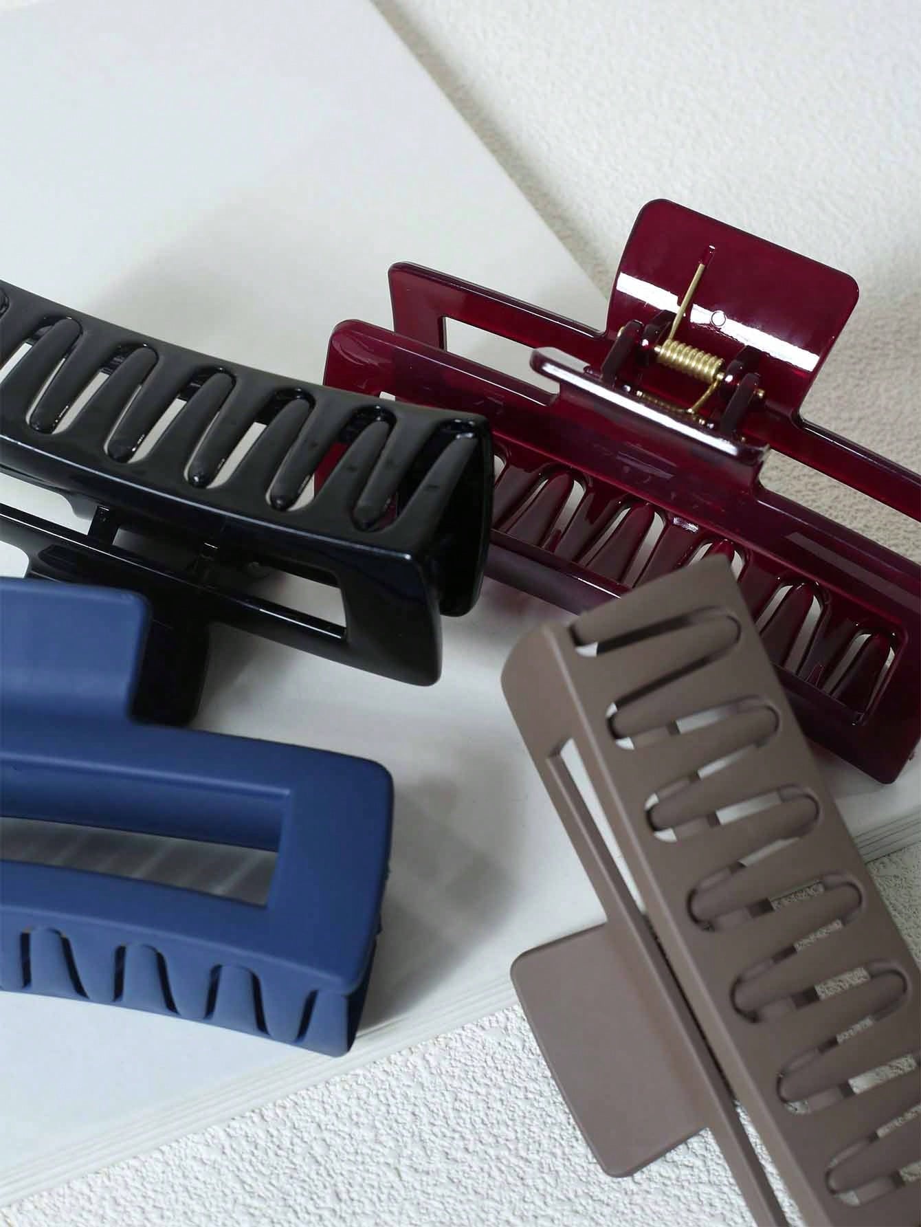 5Pcs Solid Hair Claw 