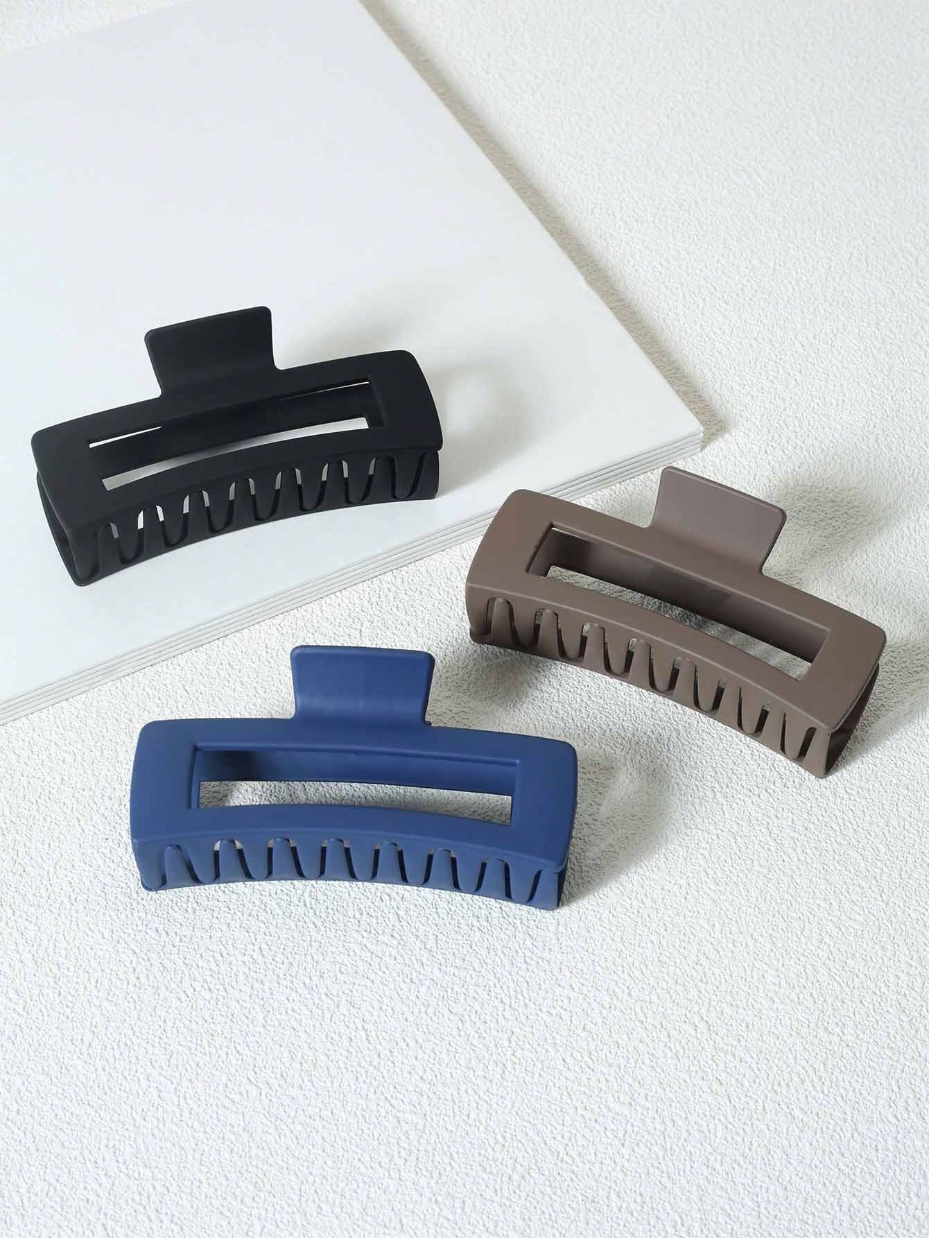 5Pcs Solid Hair Claw 