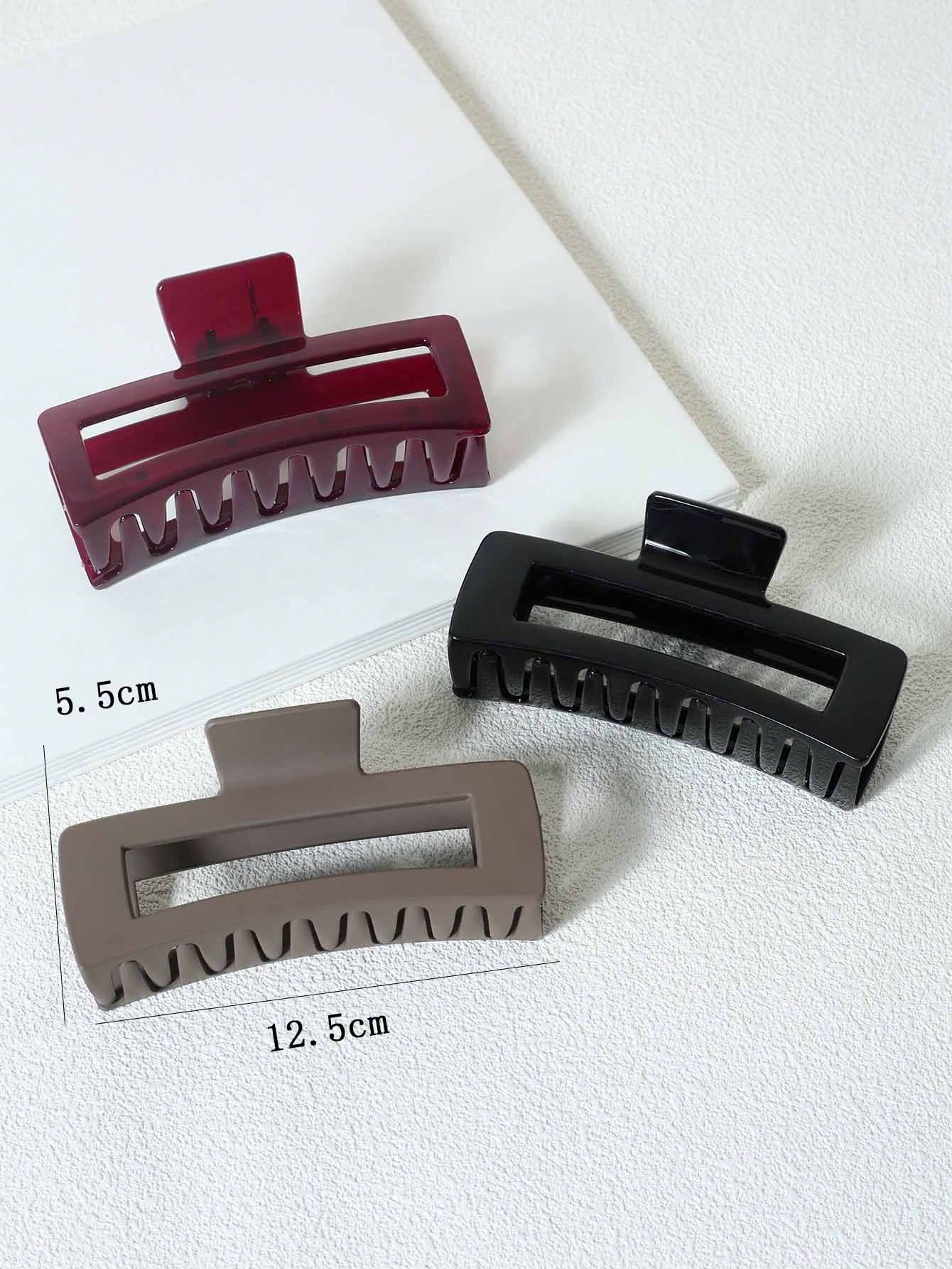 5Pcs Solid Hair Claw 