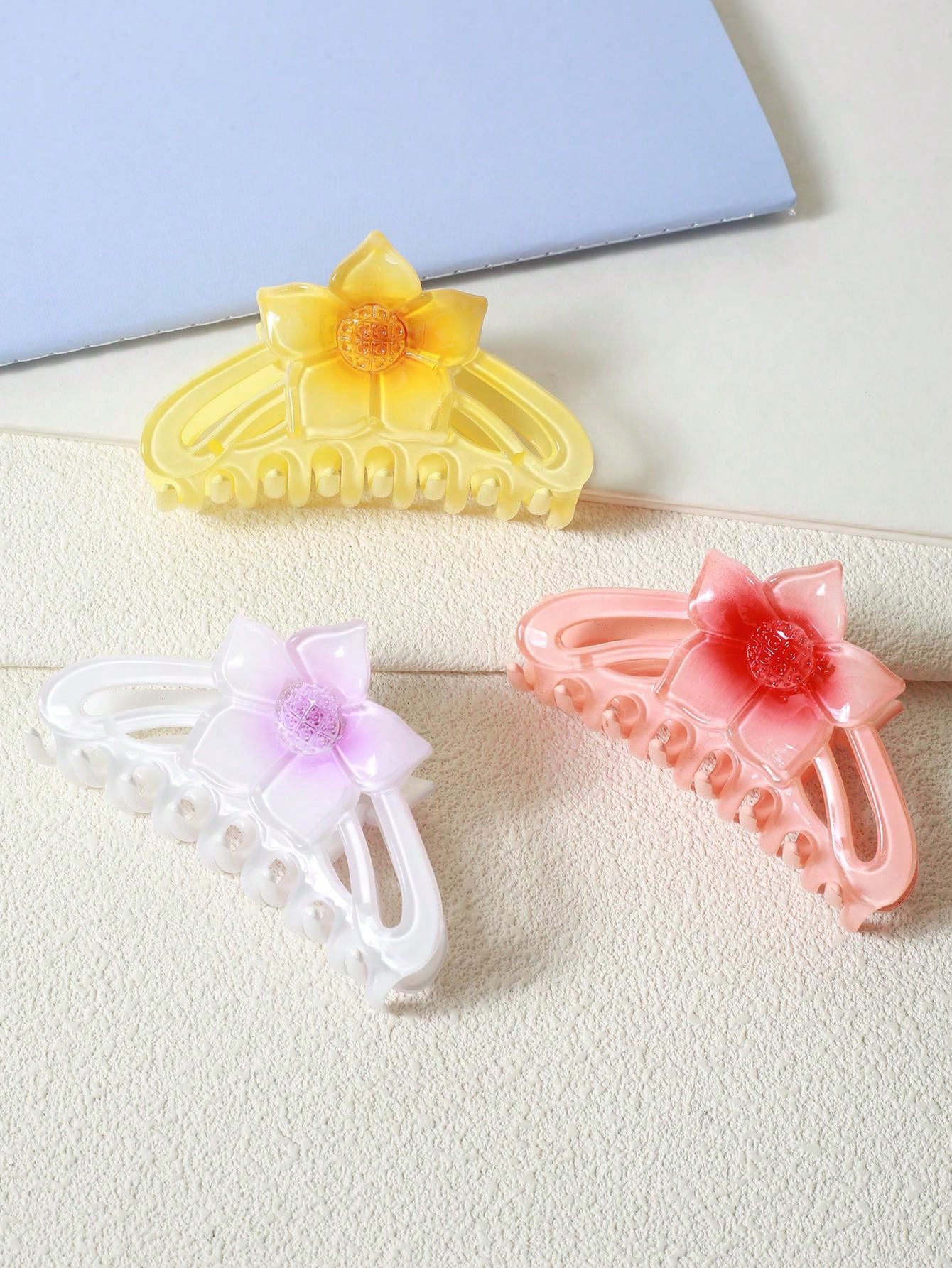 5Pcs Solid Hair Claw 