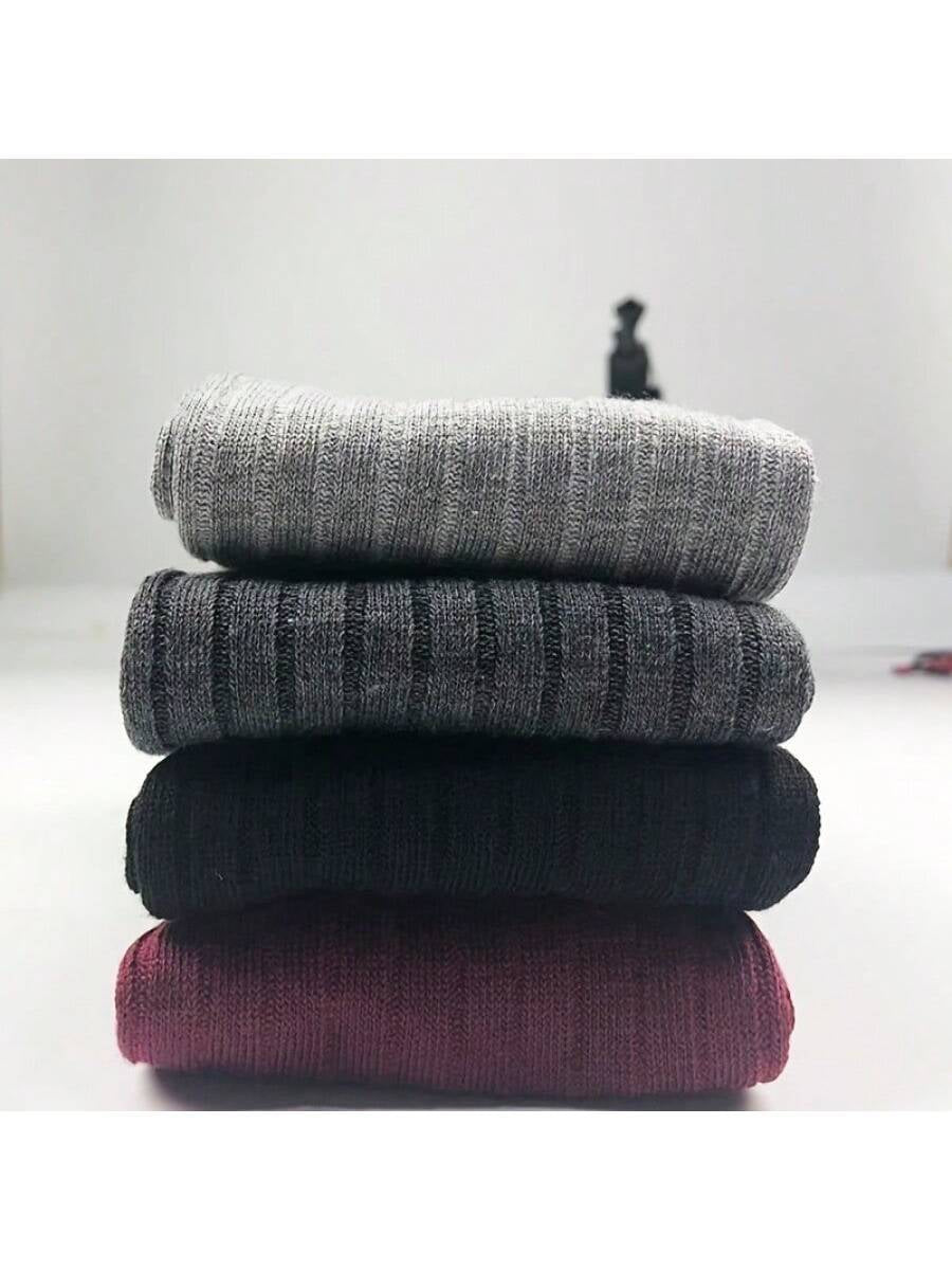 Blend Thigh High Socks, Knit Style over the Knee Socks, Women'S Socks