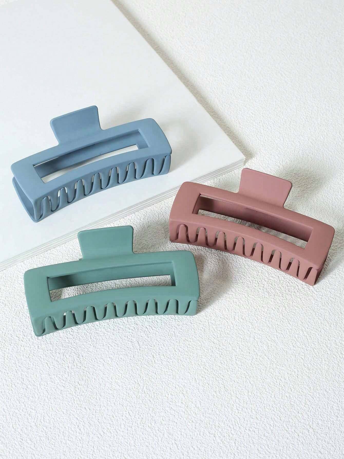 5Pcs Solid Hair Claw 