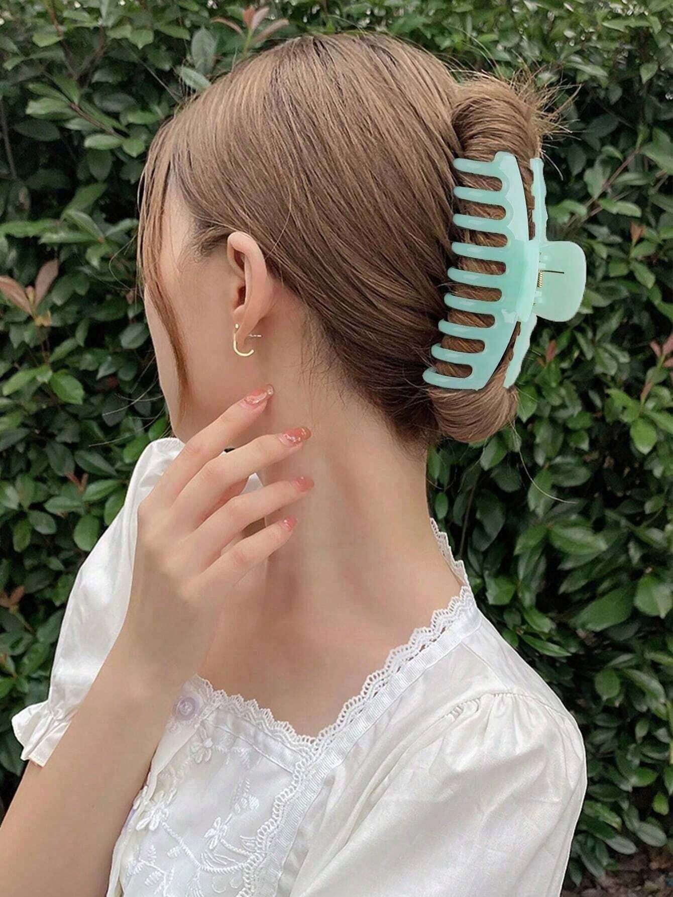 5Pcs Solid Hair Claw 