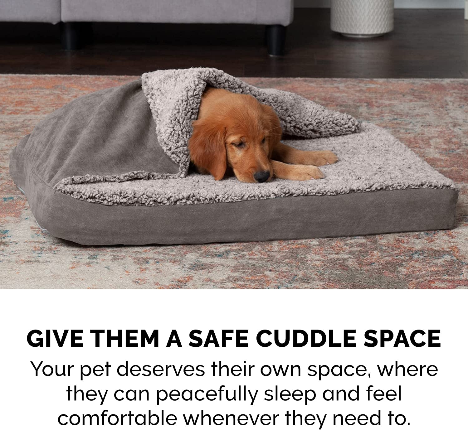 Orthopedic Dog Bed for Small/Medium Dogs With Removable Washable Cover