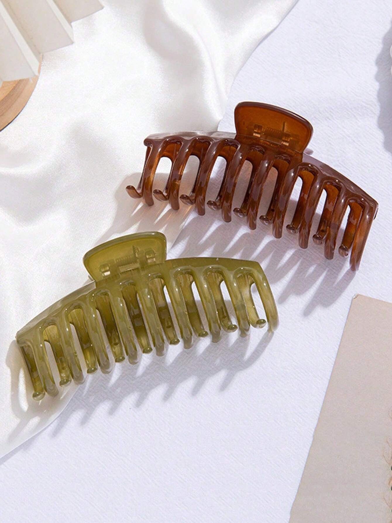 5Pcs Solid Hair Claw 