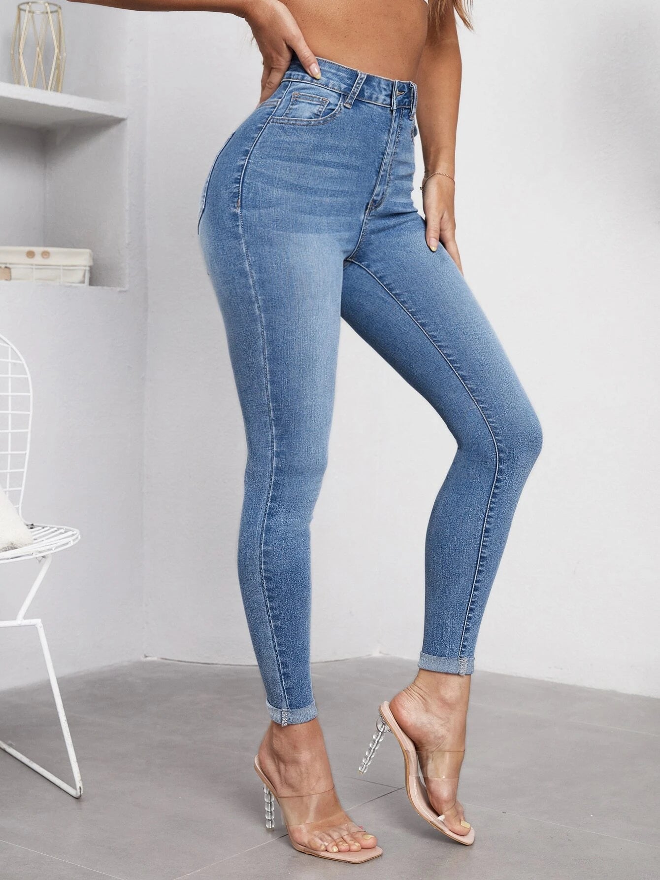 High Waist Skinny Jeans