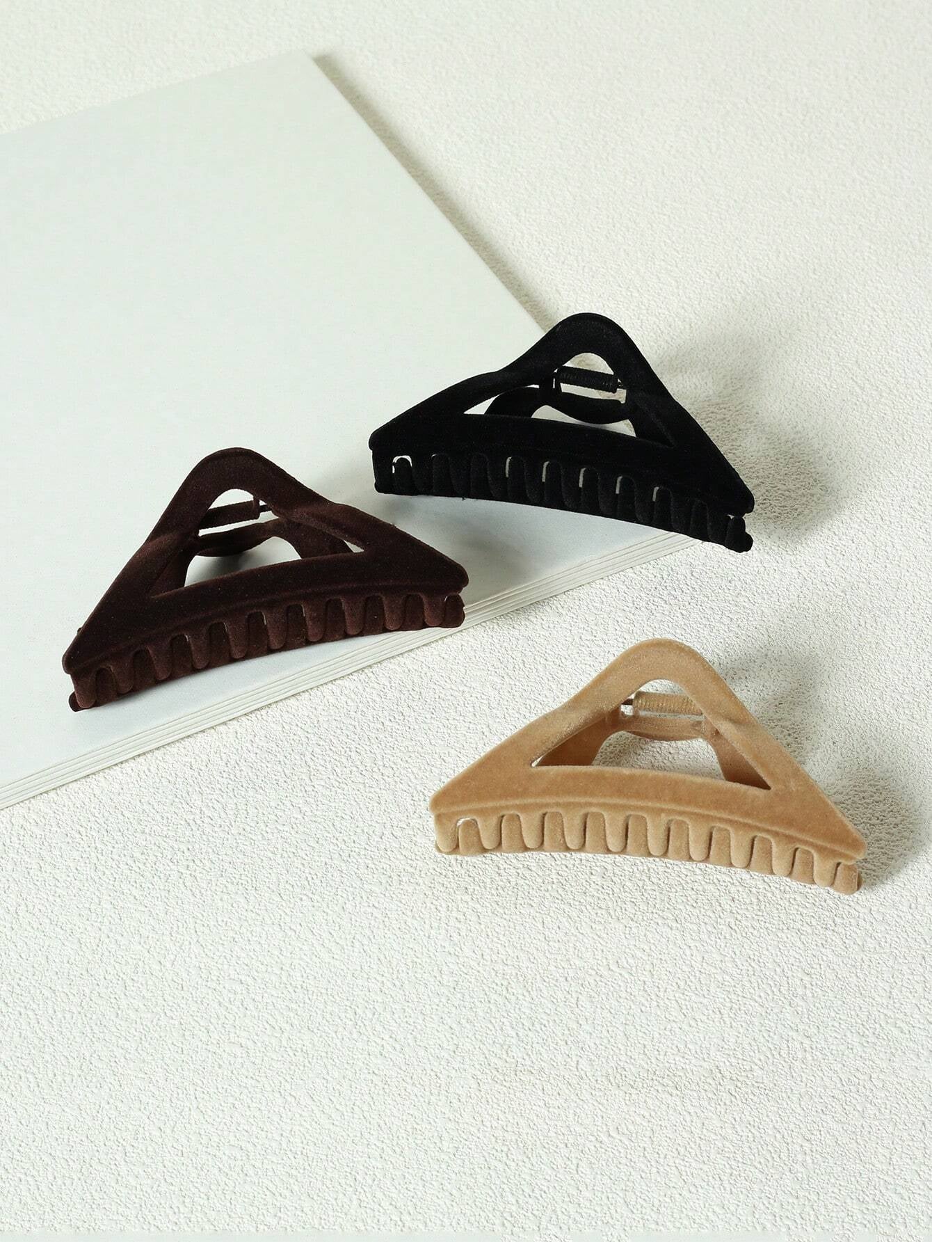 5Pcs Solid Hair Claw 