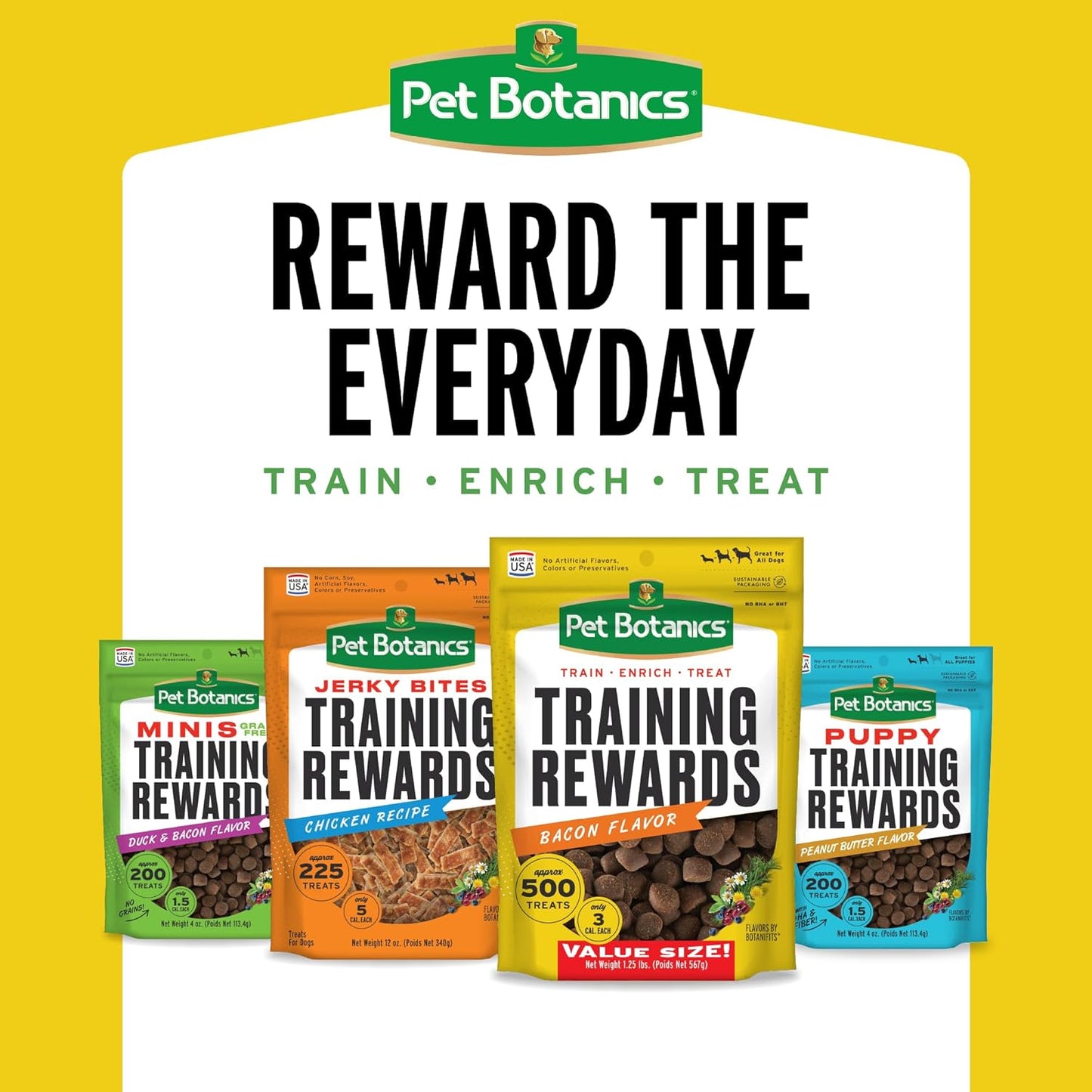 4 oz. Pouch of Mini Soft & Chewy Training Rewards, Duck and Bacon Flavor, 200 Treats per Bag, Preferred by Leading Trainers