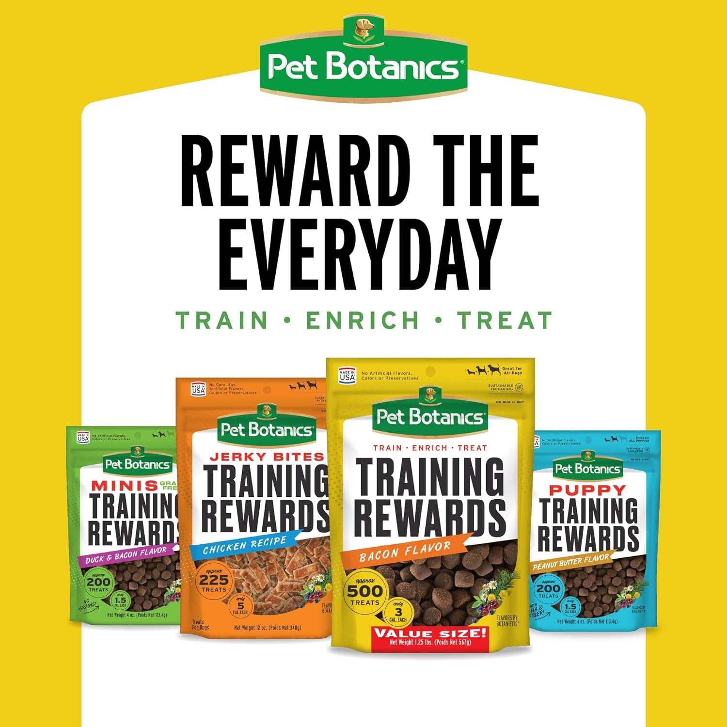 4 oz. Pouch of Mini Soft & Chewy Training Rewards, Duck and Bacon Flavor, 200 Treats per Bag, Preferred by Leading Trainers