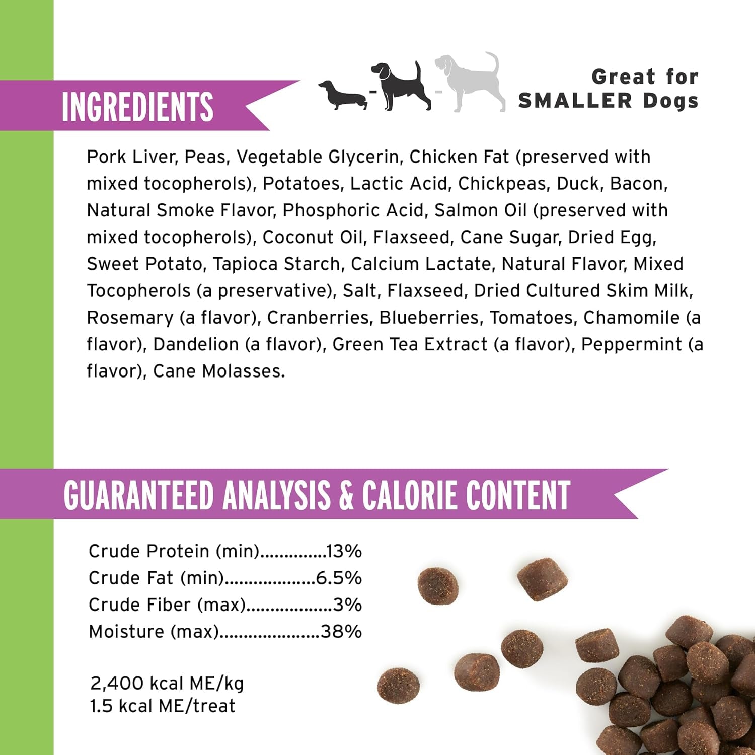 4 oz. Pouch of Mini Soft & Chewy Training Rewards, Duck and Bacon Flavor, 200 Treats per Bag, Preferred by Leading Trainers