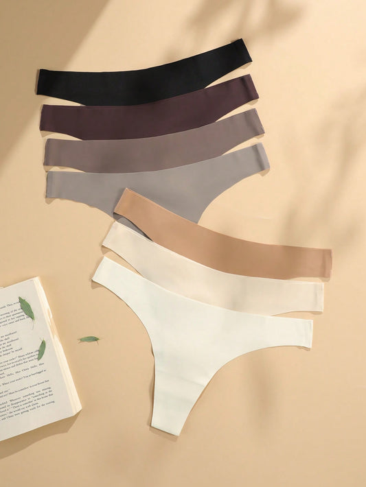 7Pack Neutral Color Thongs