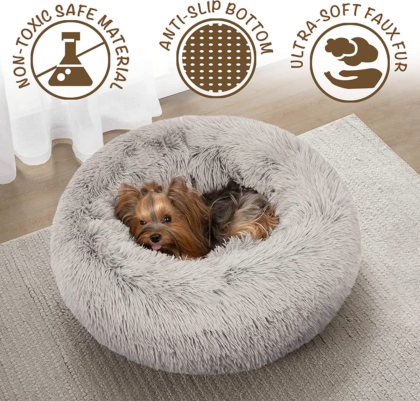 Donut Dog Bed for Large Dogs 
