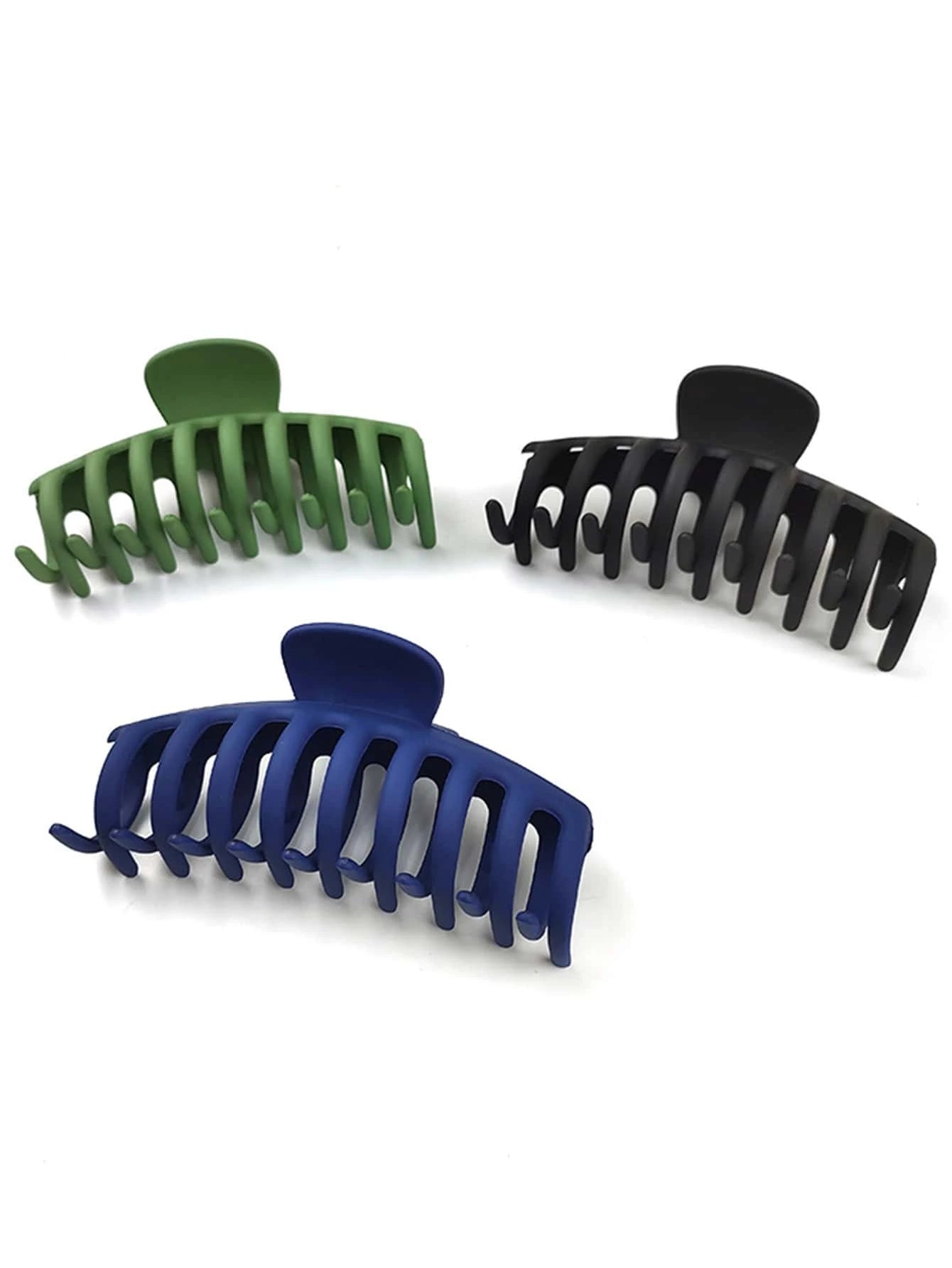 5Pcs Solid Hair Claw 
