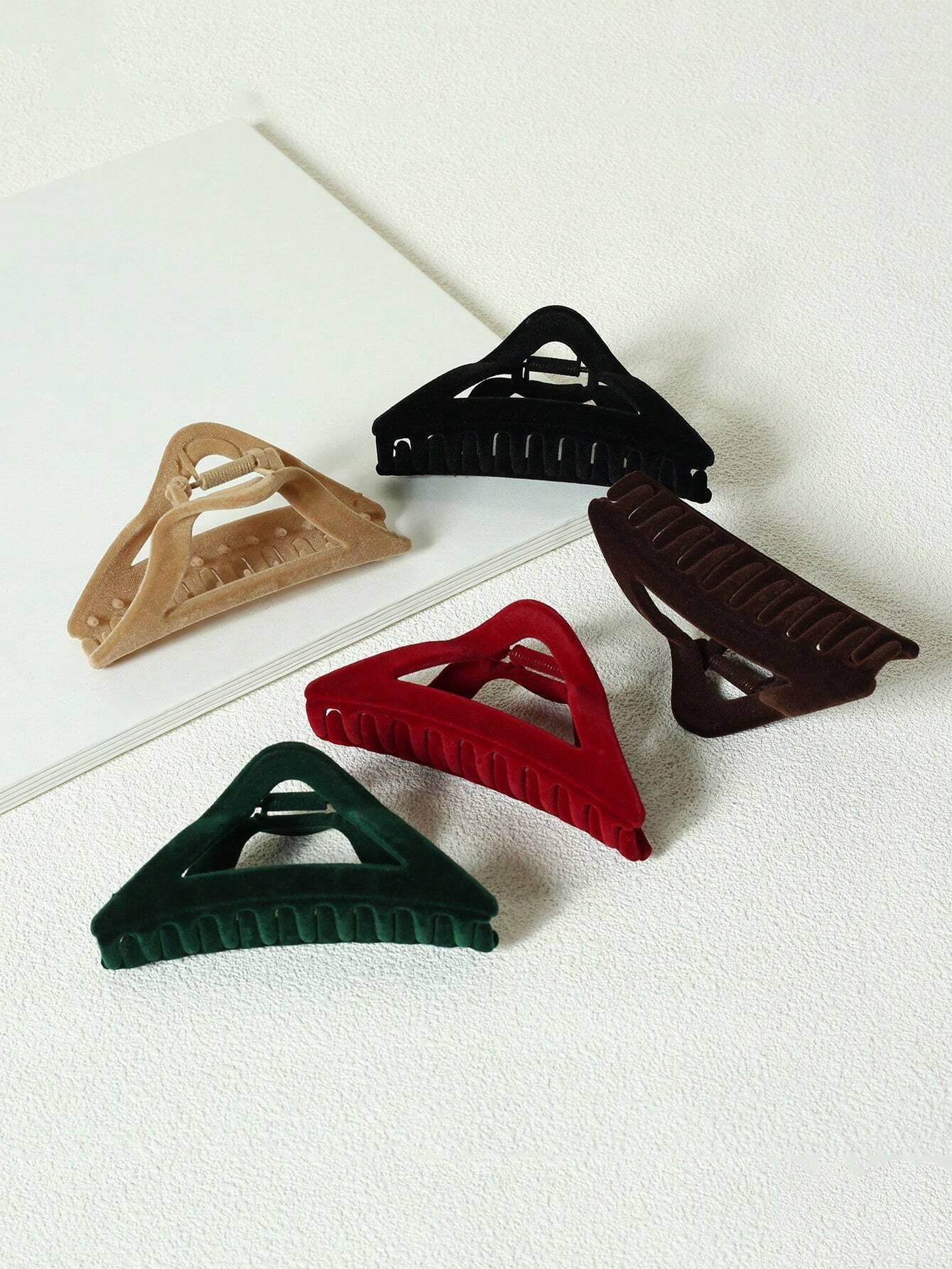 5Pcs Solid Hair Claw 