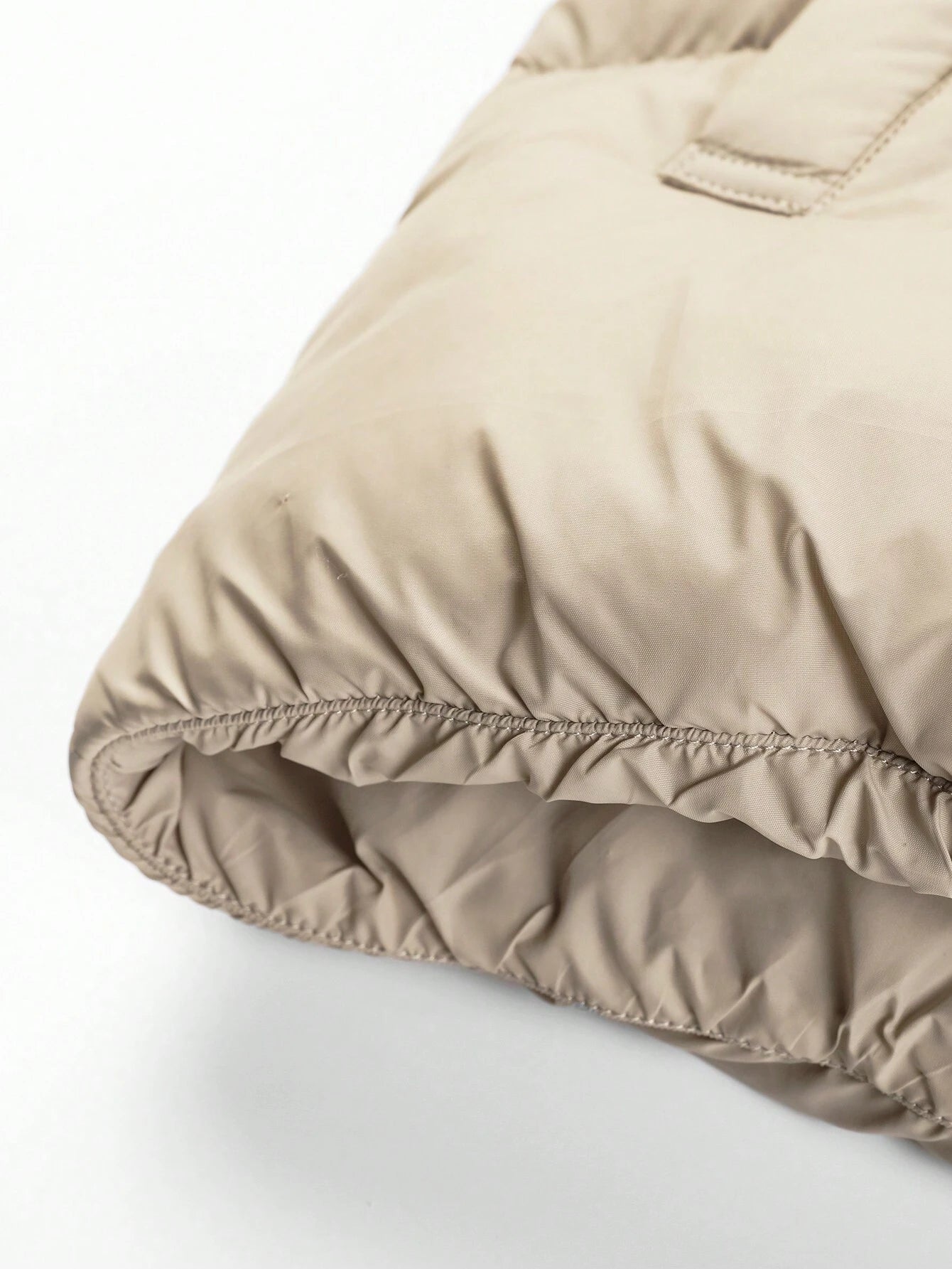 Hooded Zip-Up Padded Coat Plain Casual Jacket (Sweater Not Included)