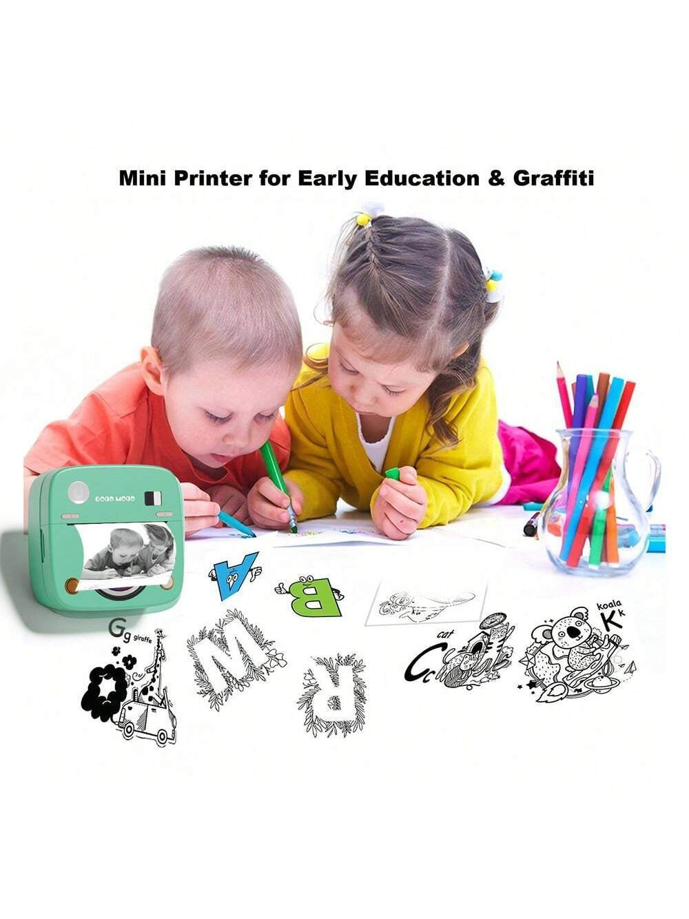 Portable Pocket Printer (Compatible with IOS & Android)