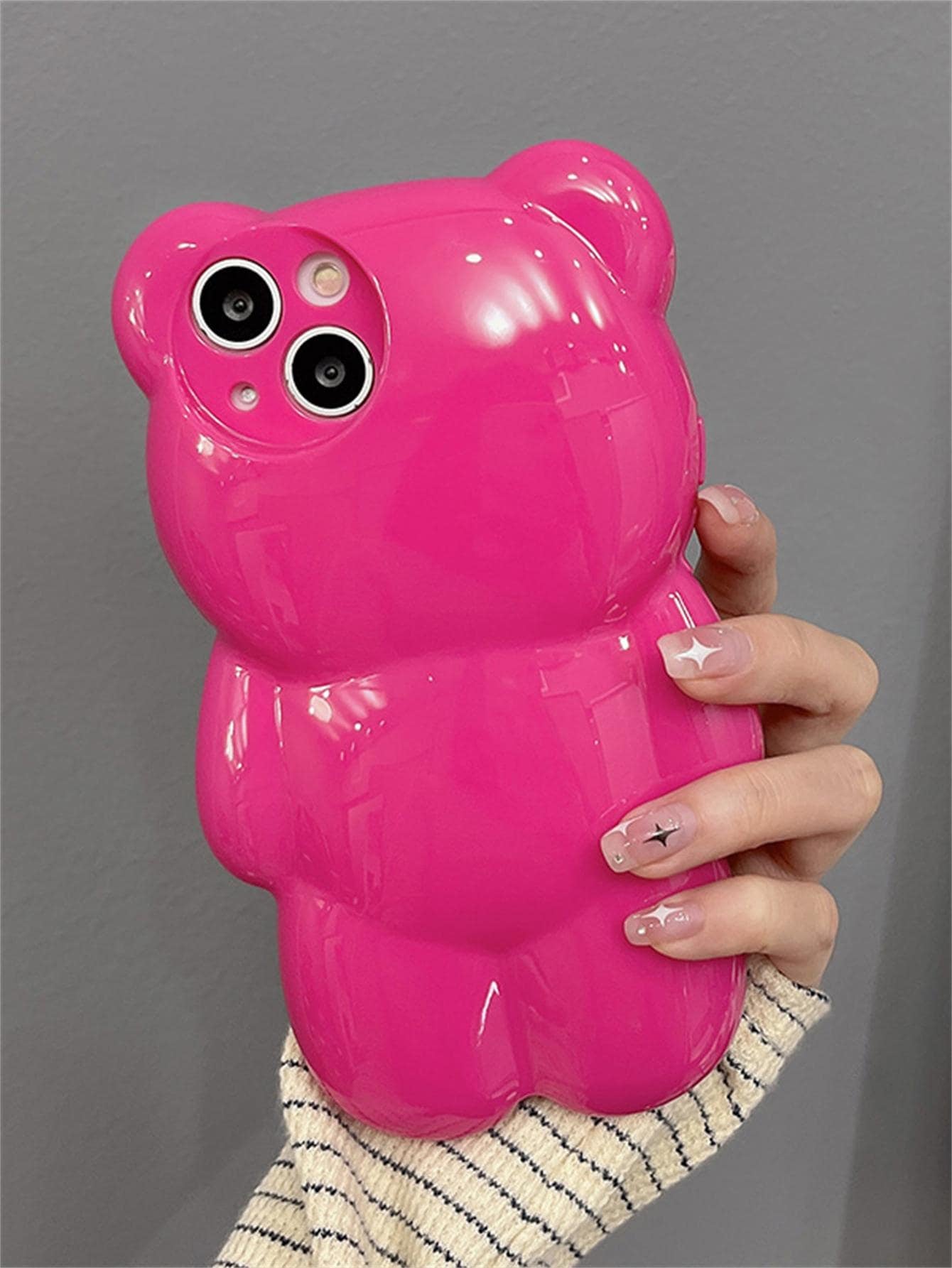 Cartoon Bear Anti-Fall Phone Case Compatible with iPhone 15/15Plus/15Pro/15Promax
