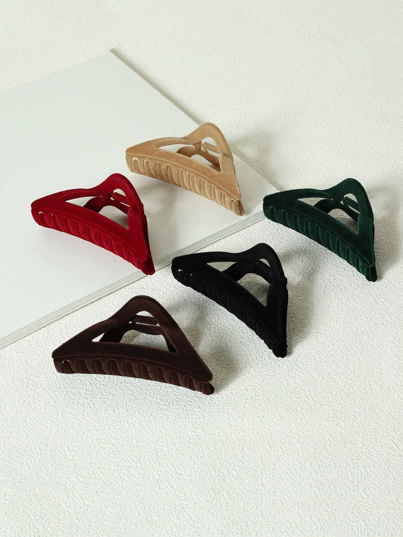 5Pcs Solid Hair Claw 