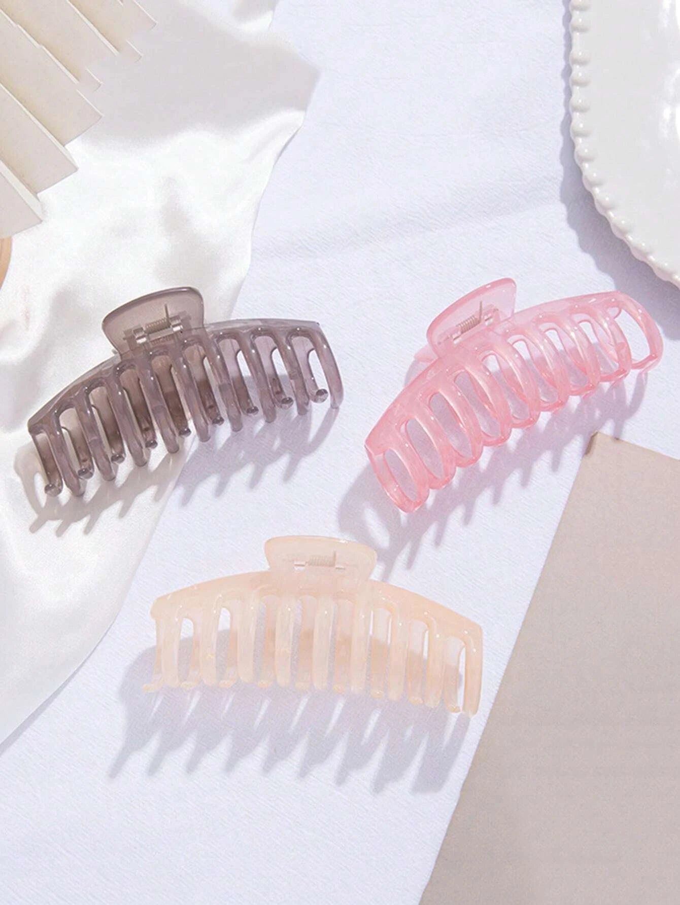 5Pcs Solid Hair Claw 