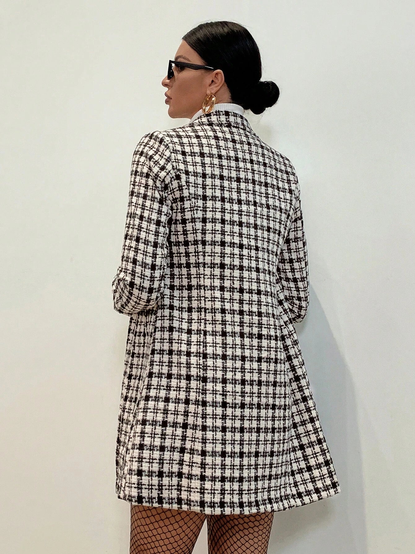Elegant Tweed Overcoat