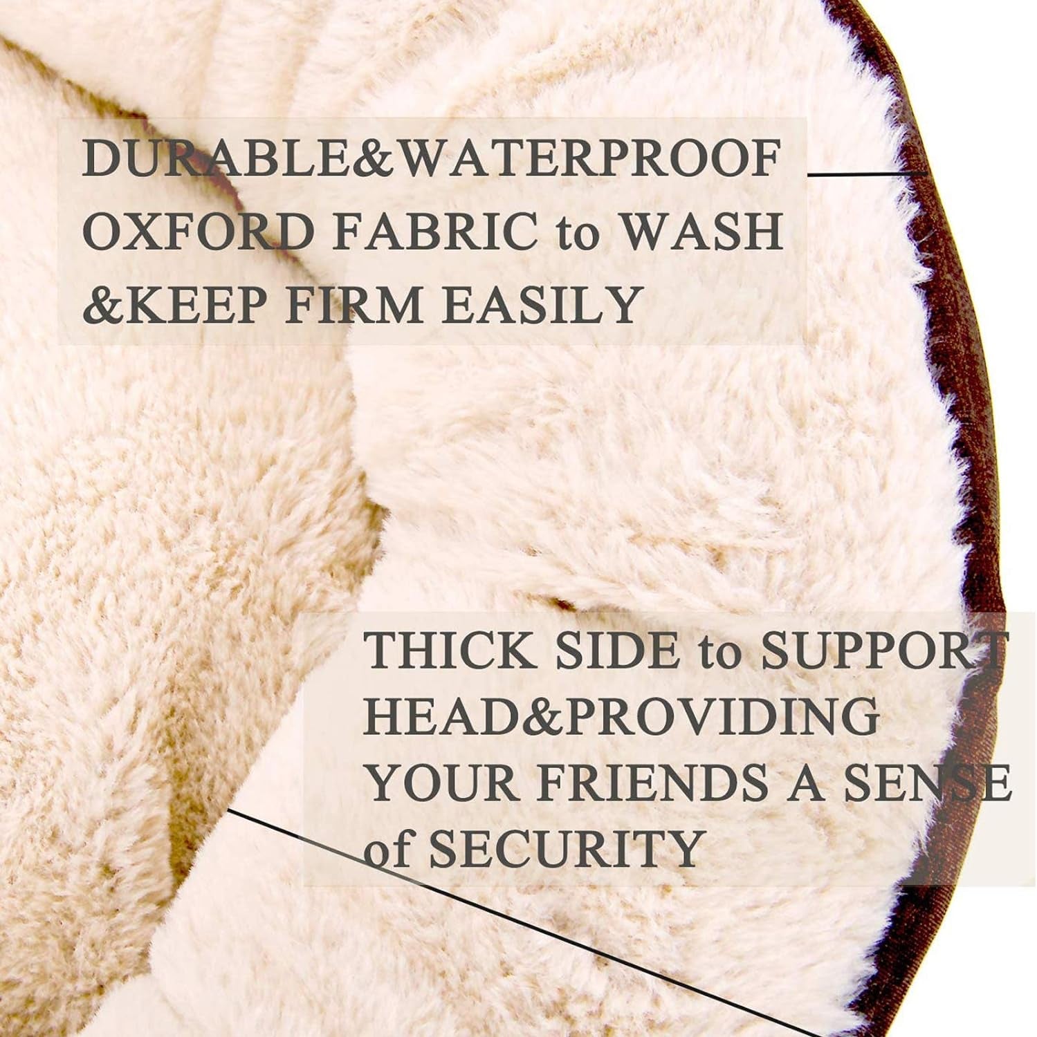 Large Round Machine Washable Cat Bed